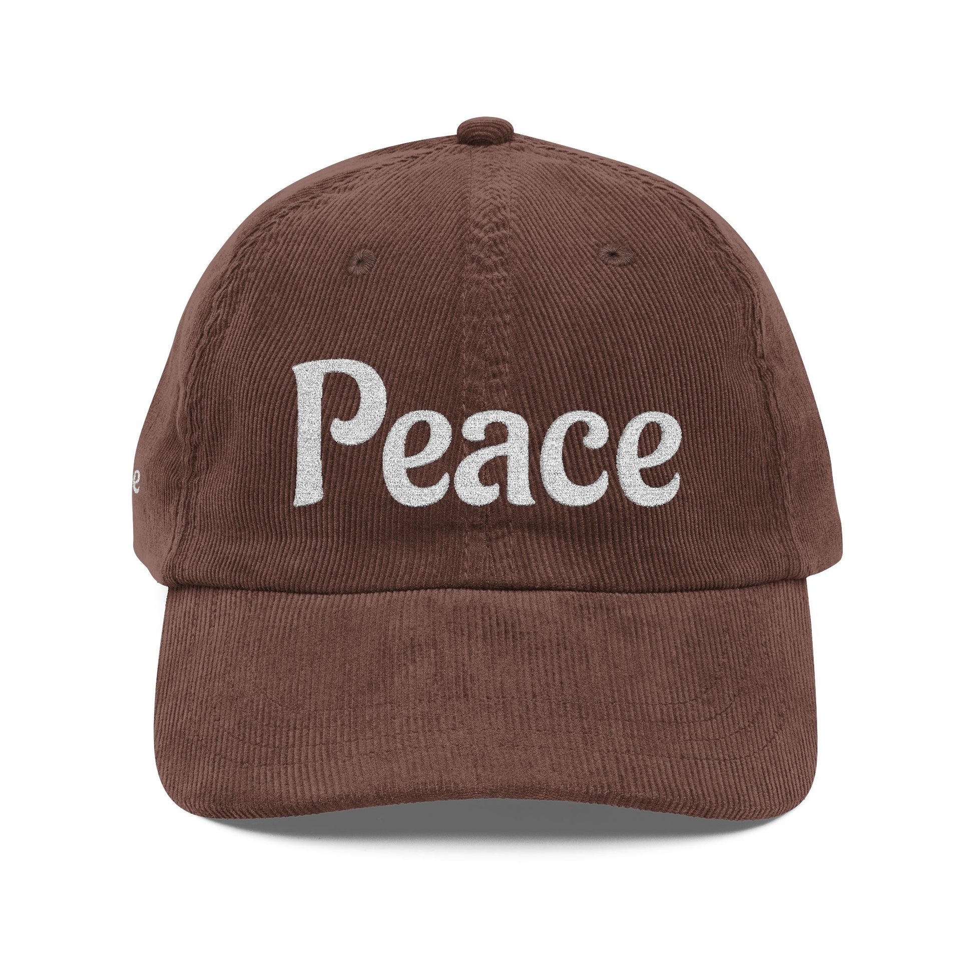 Vintage Corduroy Peace Cap, Hipster Hat