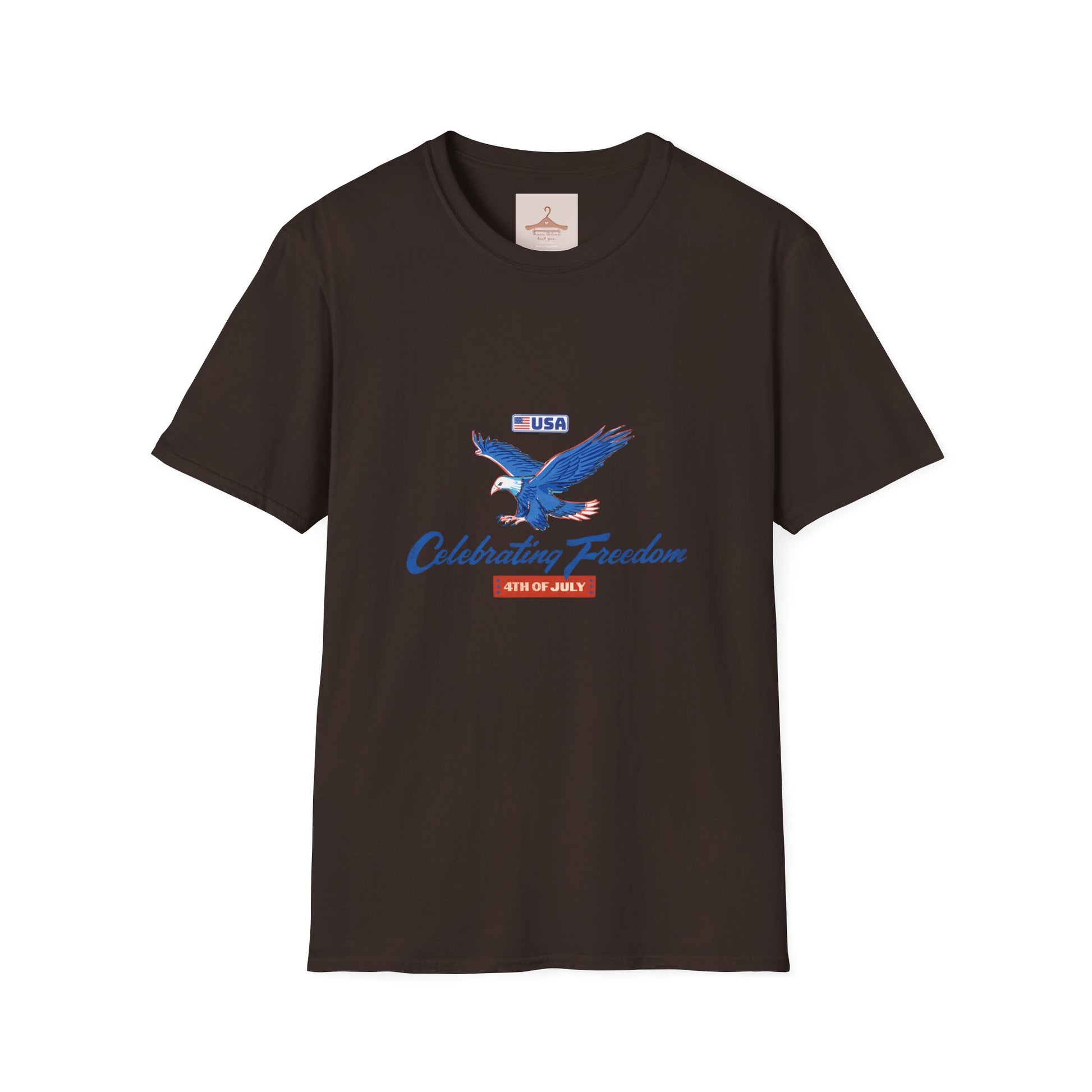 Patriotic Eagle T-Shirt — "Celebrating Freedom" USA Graphic Tee