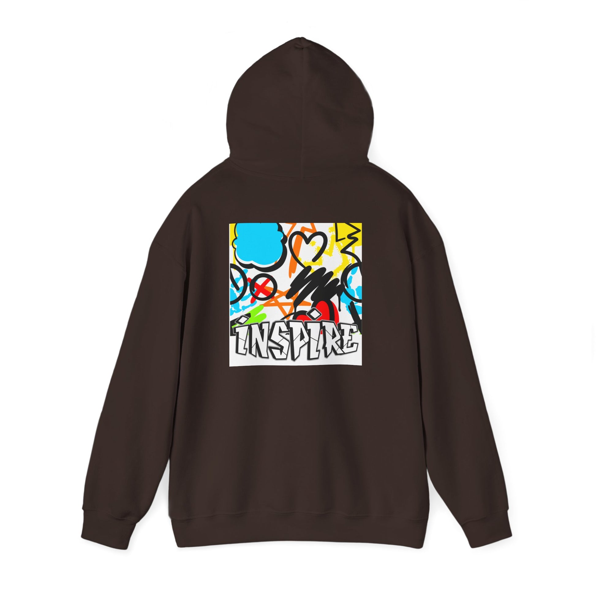 Inspire Street Art Hoodie — Colorful Graffiti Graphic Pullover