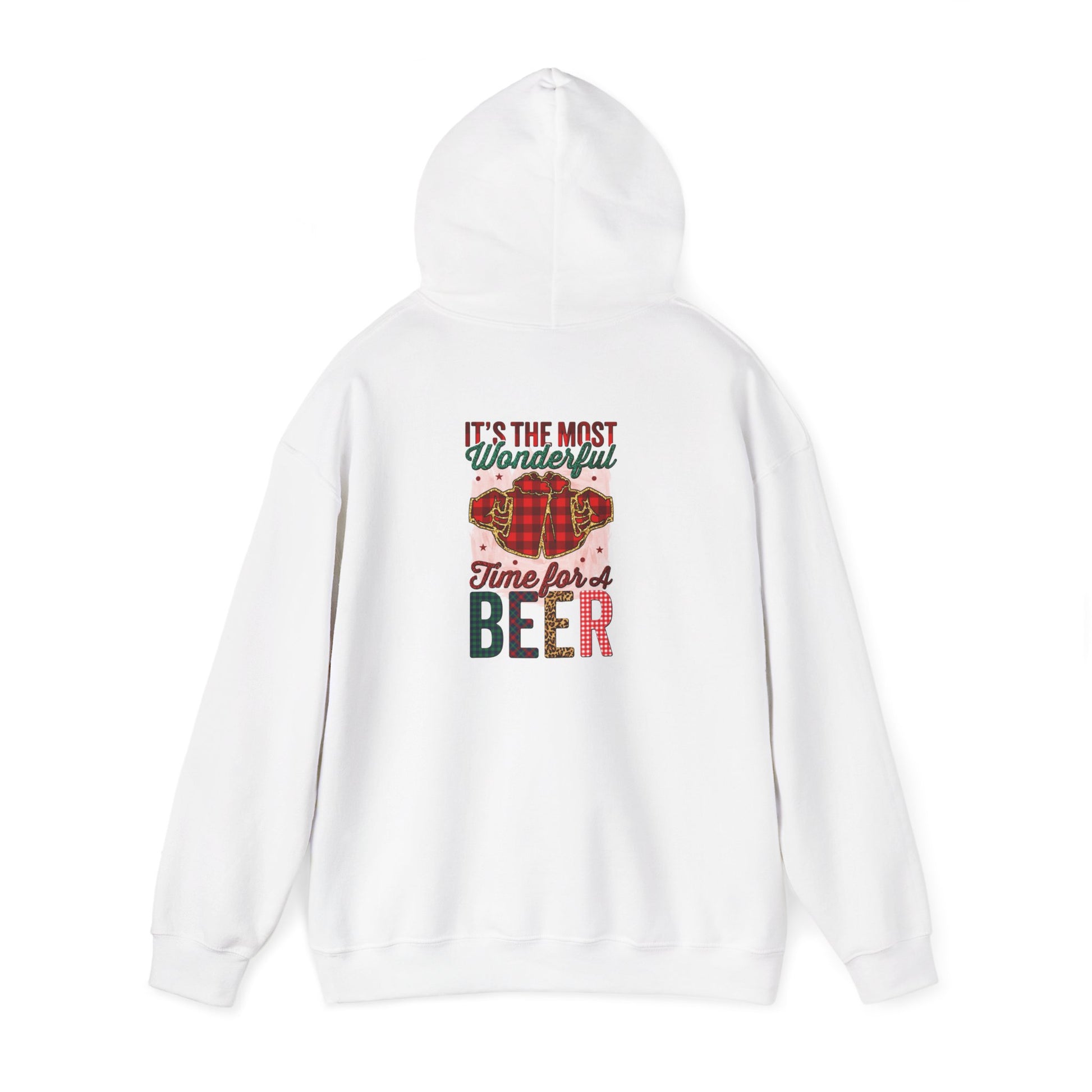 Holiday Inspirational Hoodie: 'Be Good, It's Time for Beer'