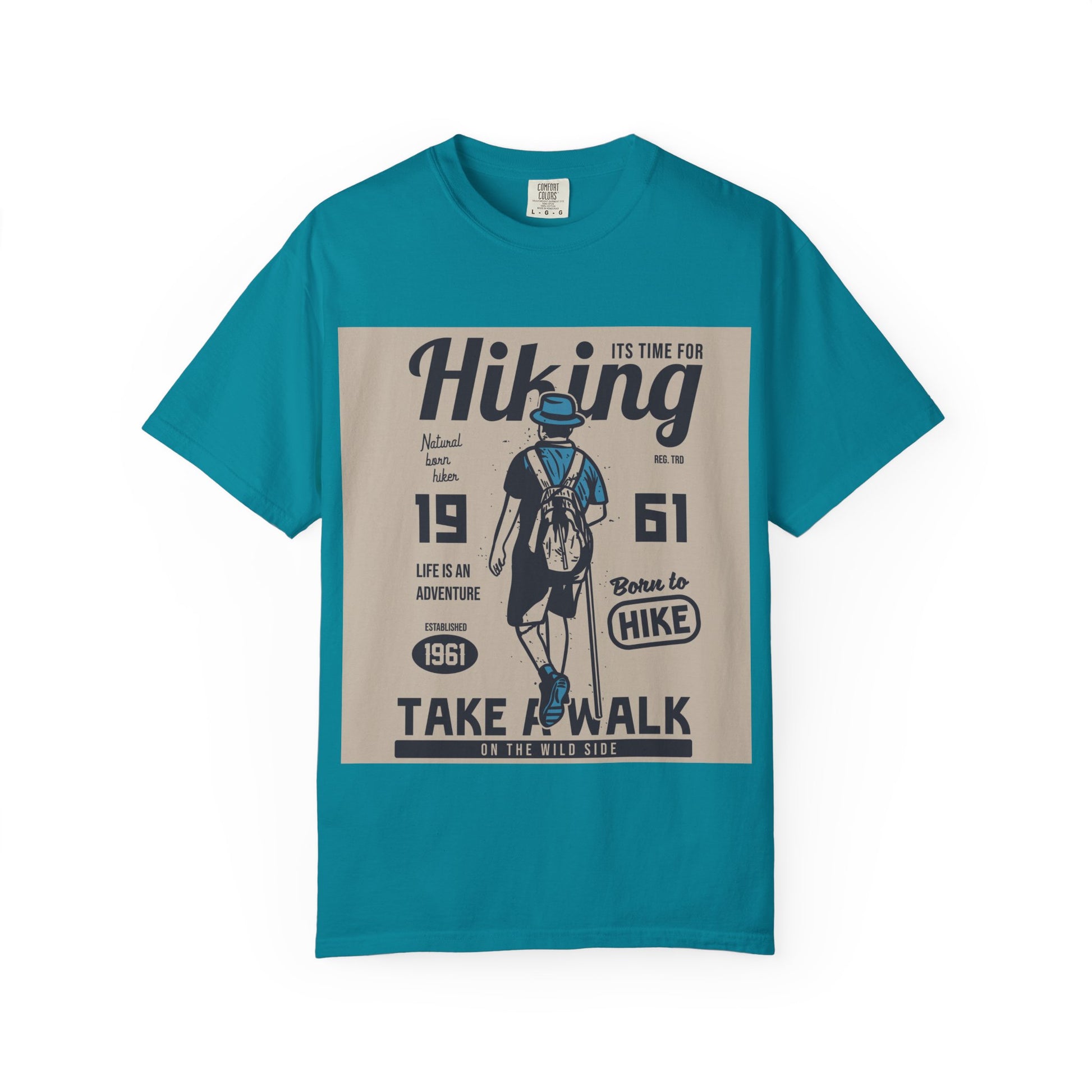 Adventure Awaits Hiking T-shirt, Unisex Outdoor Tee, Gift for Hikers