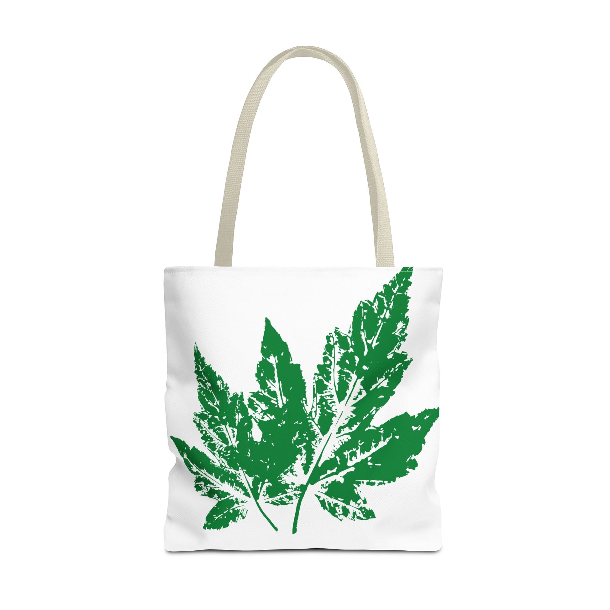 Stylish Leaf Print Tote Bag, Eco-Friendly Diaper Bag