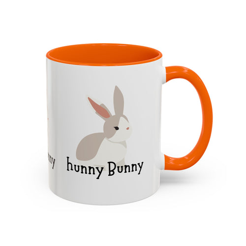 Adorable Bunny Coffee Mug with 'hunny Bunny' Design