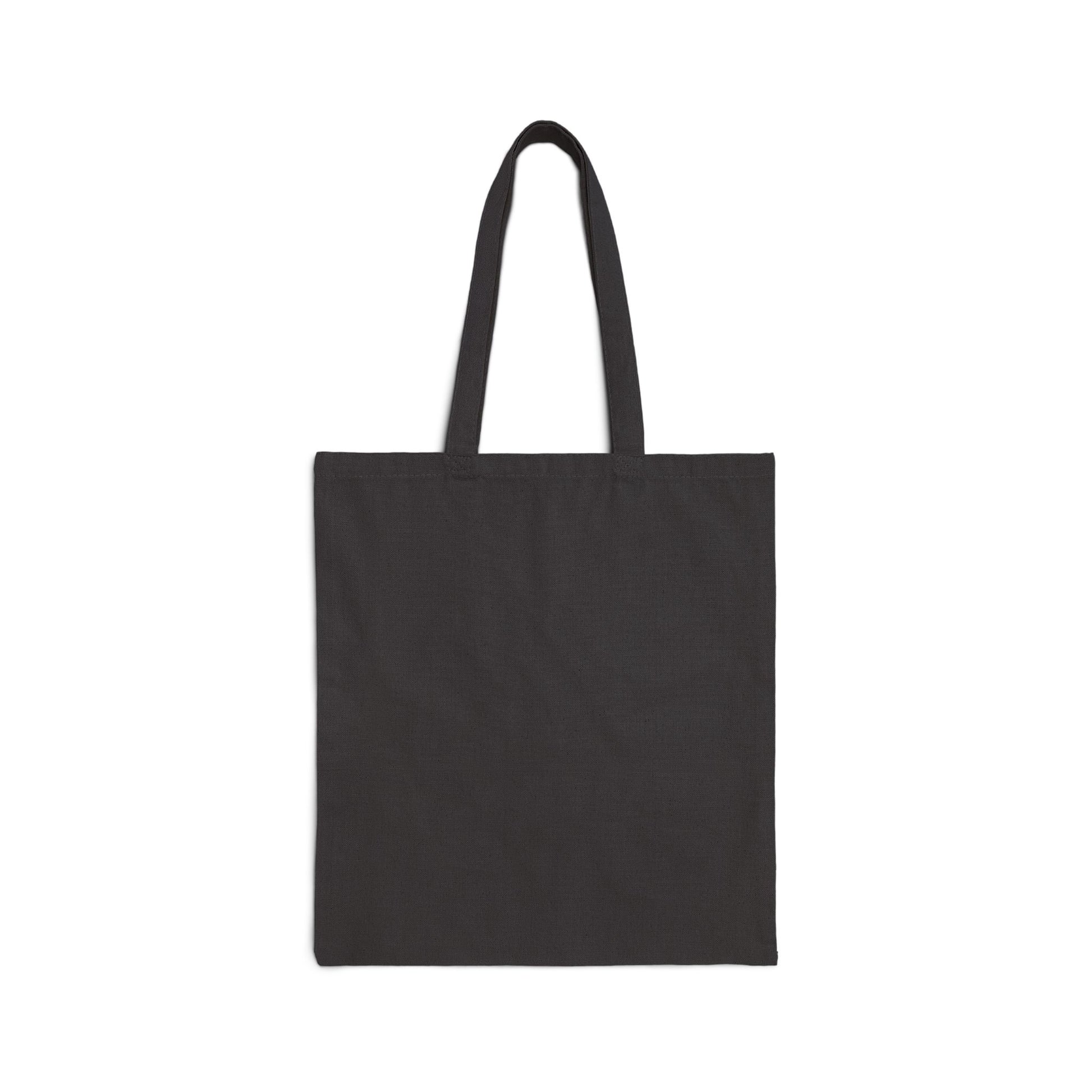 Motorcycle Jump Cotton Tote Bag — Vintage Dirt Bike Mountain Rider Tote