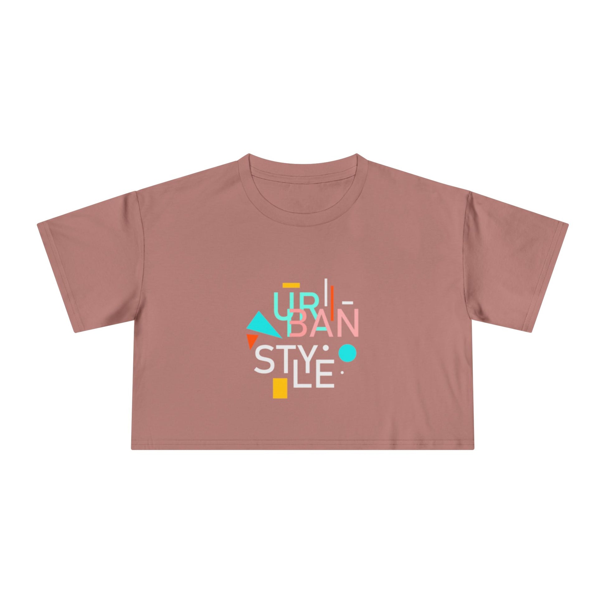 Urban Style Crop Tee — Retro Geometric Women's Graphic Top