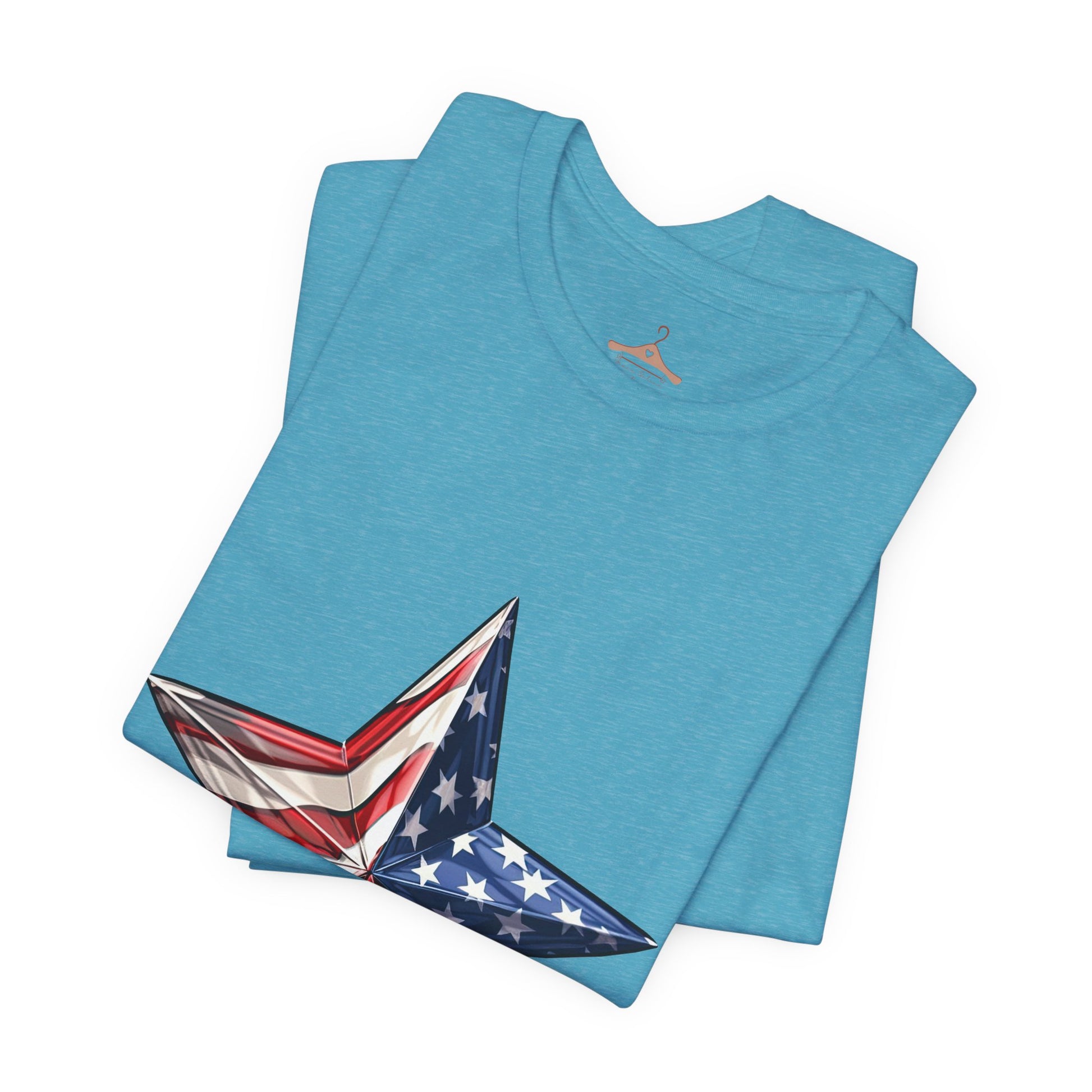 American Flag Star T-Shirt — Patriotic USA Graphic Tee