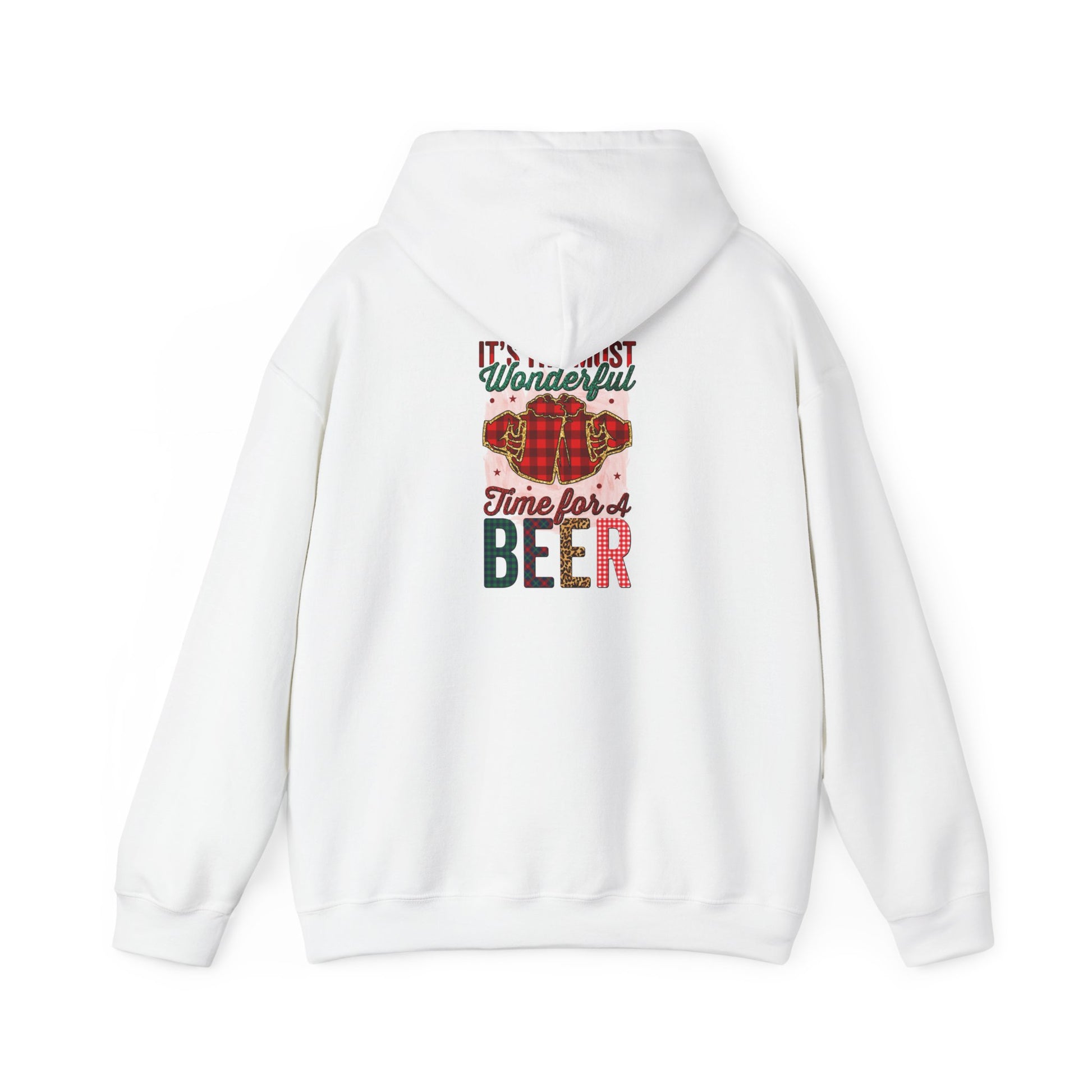Holiday Inspirational Hoodie: 'Be Good, It's Time for Beer'