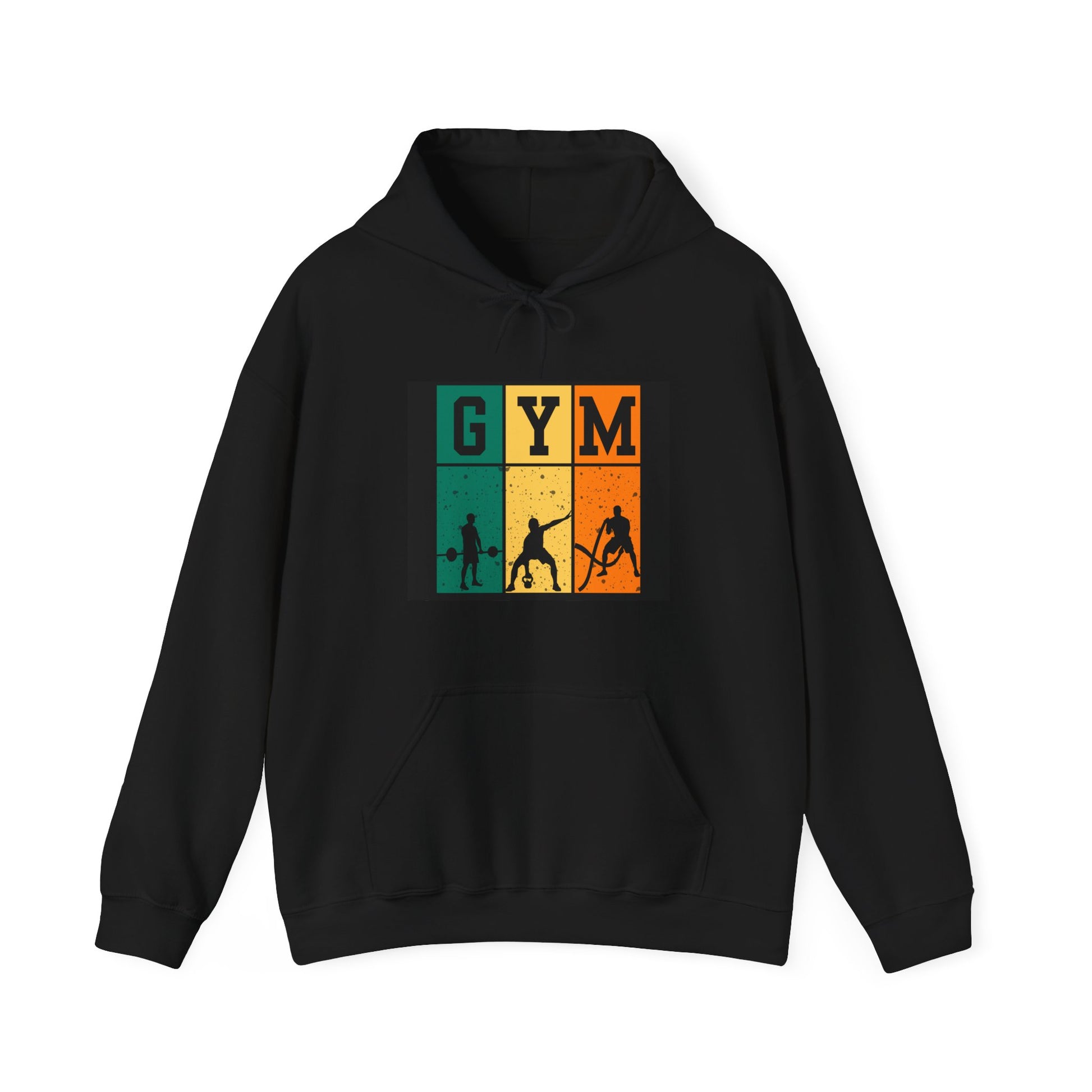 Gym Motivation Unisex Heavy Blend Hooded Sweatshirt, Workout Pullover, Fitness Gift