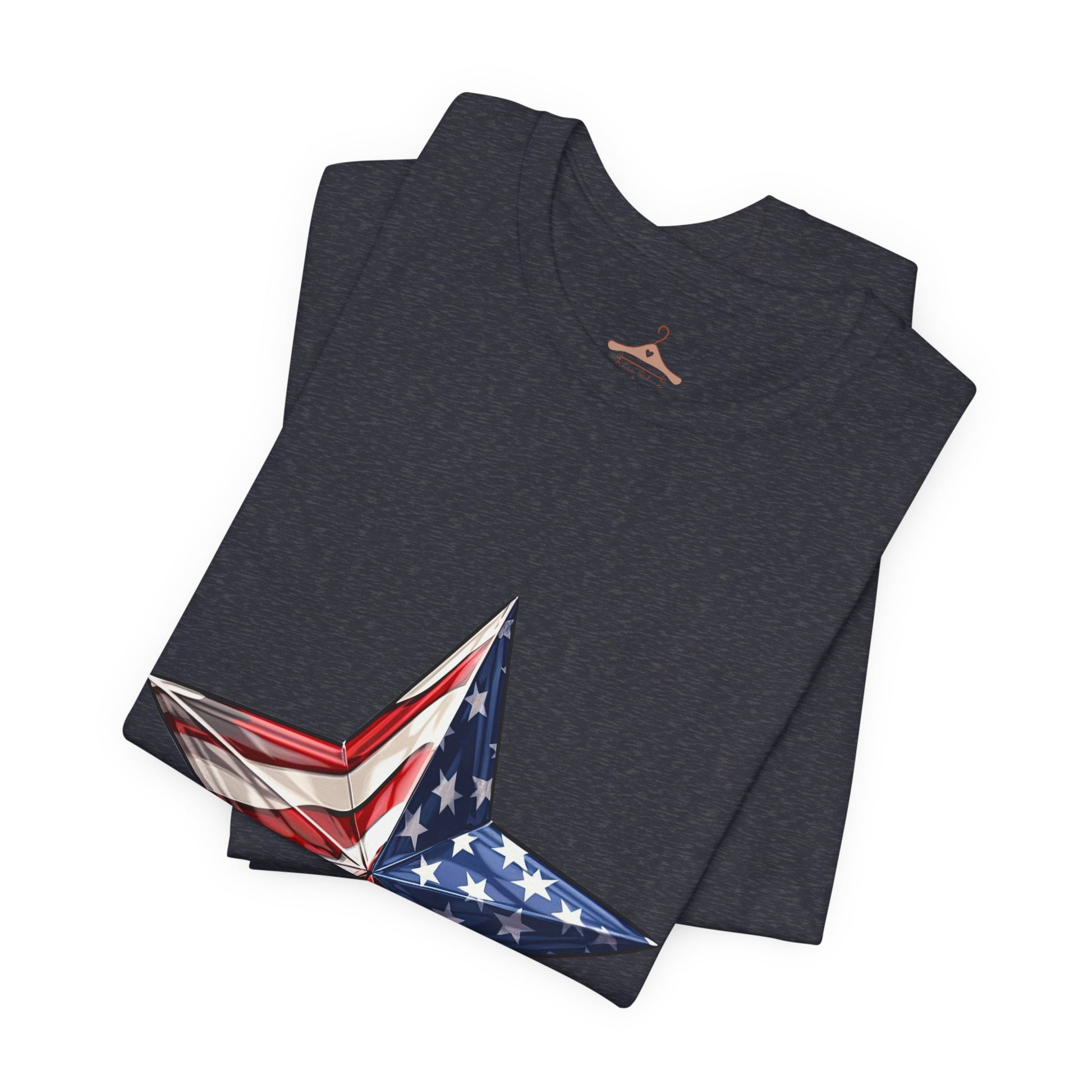 American Flag Star T-Shirt — Patriotic USA Graphic Tee