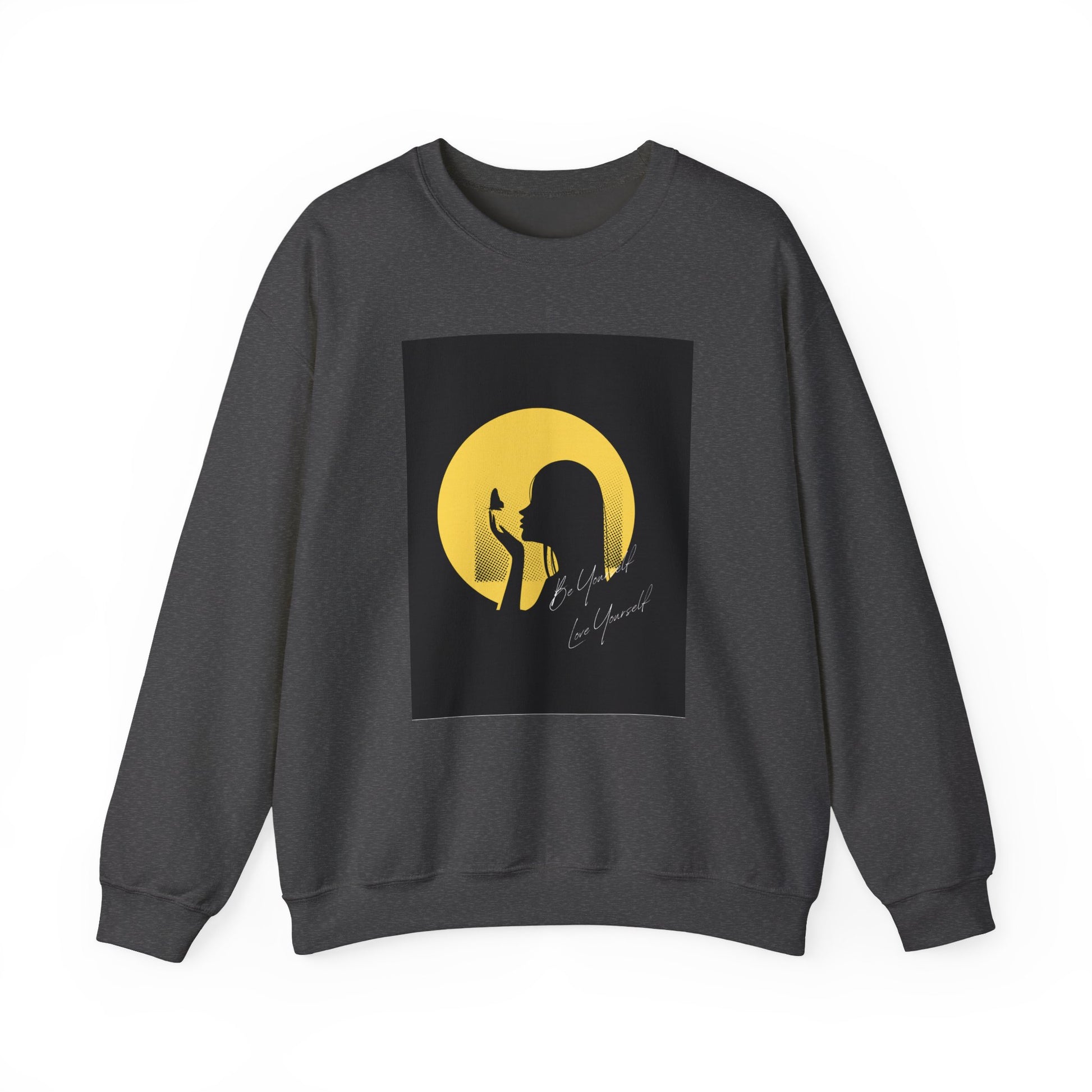 Moonlit Silhouette Crewneck Sweatshirt, Cozy Unisex Sweatshirt