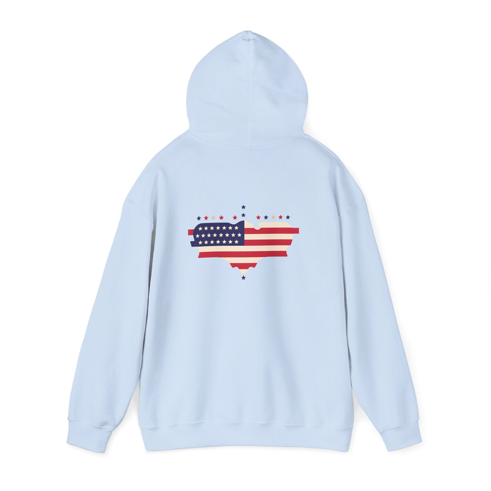 Patriotic Heart Hooded Sweatshirt