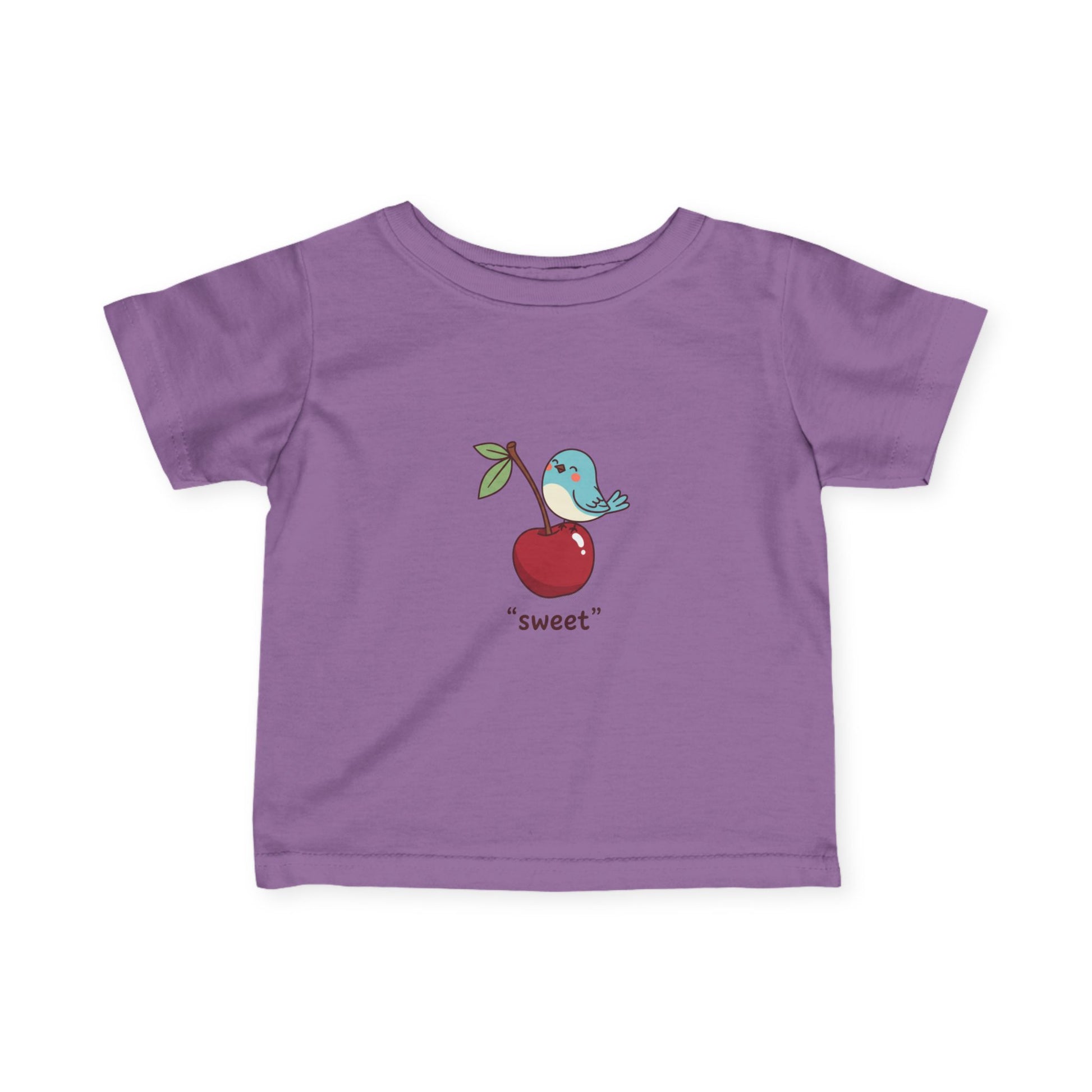 Infant Tee - 'Sweet' Blue Bird on Apple Baby Shirt
