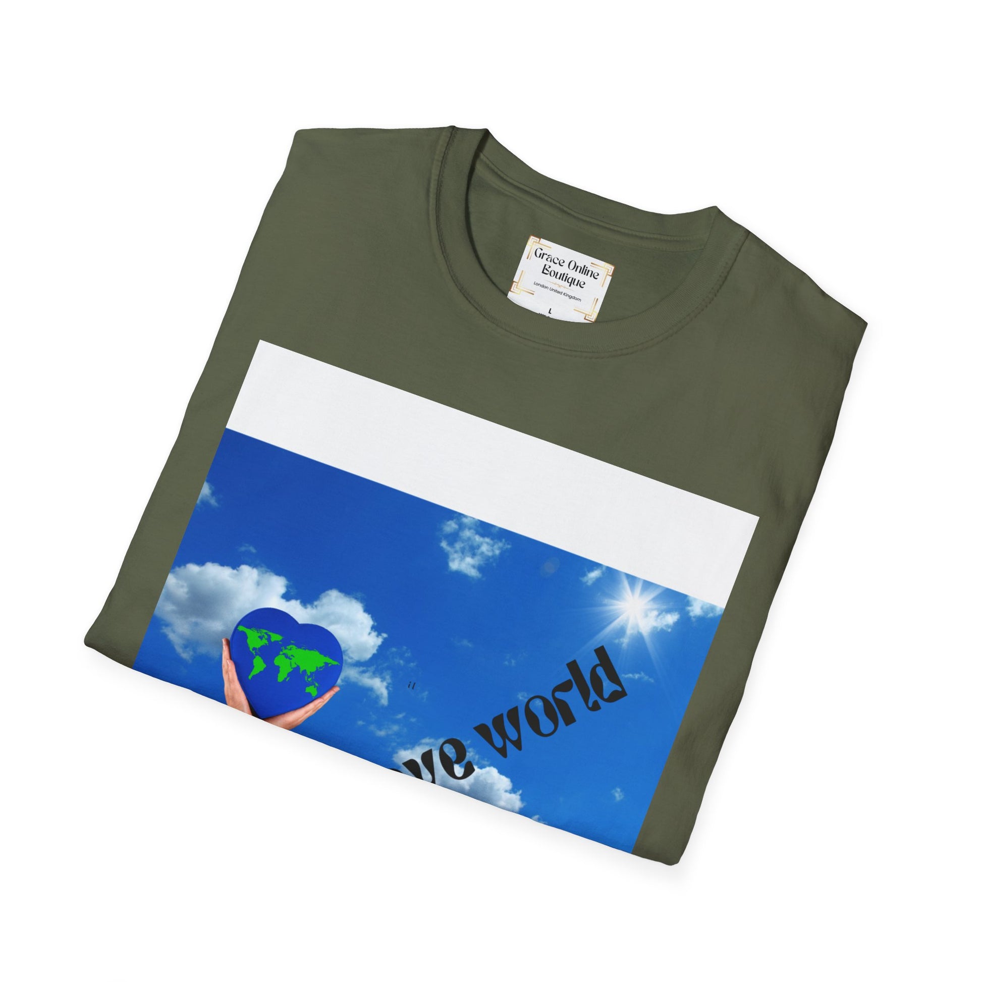 Earth Love T-Shirt, Unisex Tee, Softstyle Shirt
