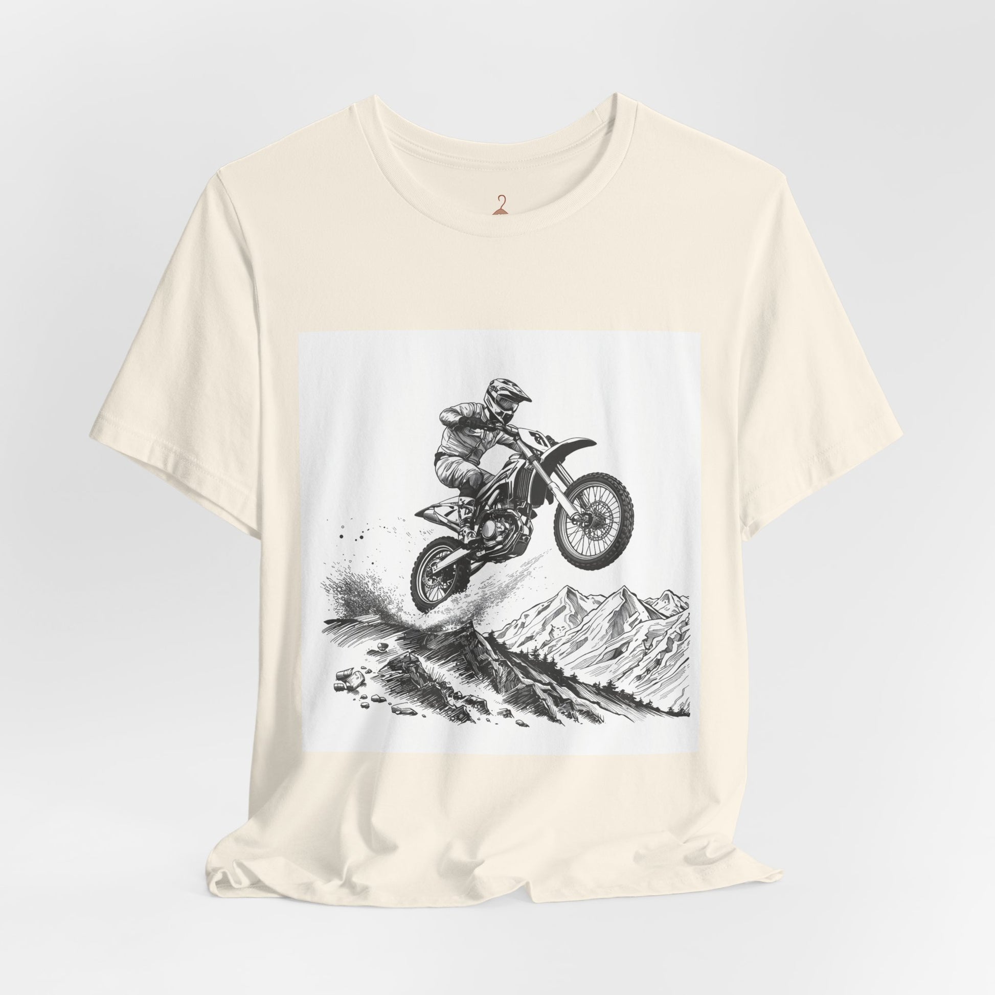 Motocross Jump Tee — Dirt Bike Rider Mountain Graphic T-Shirt