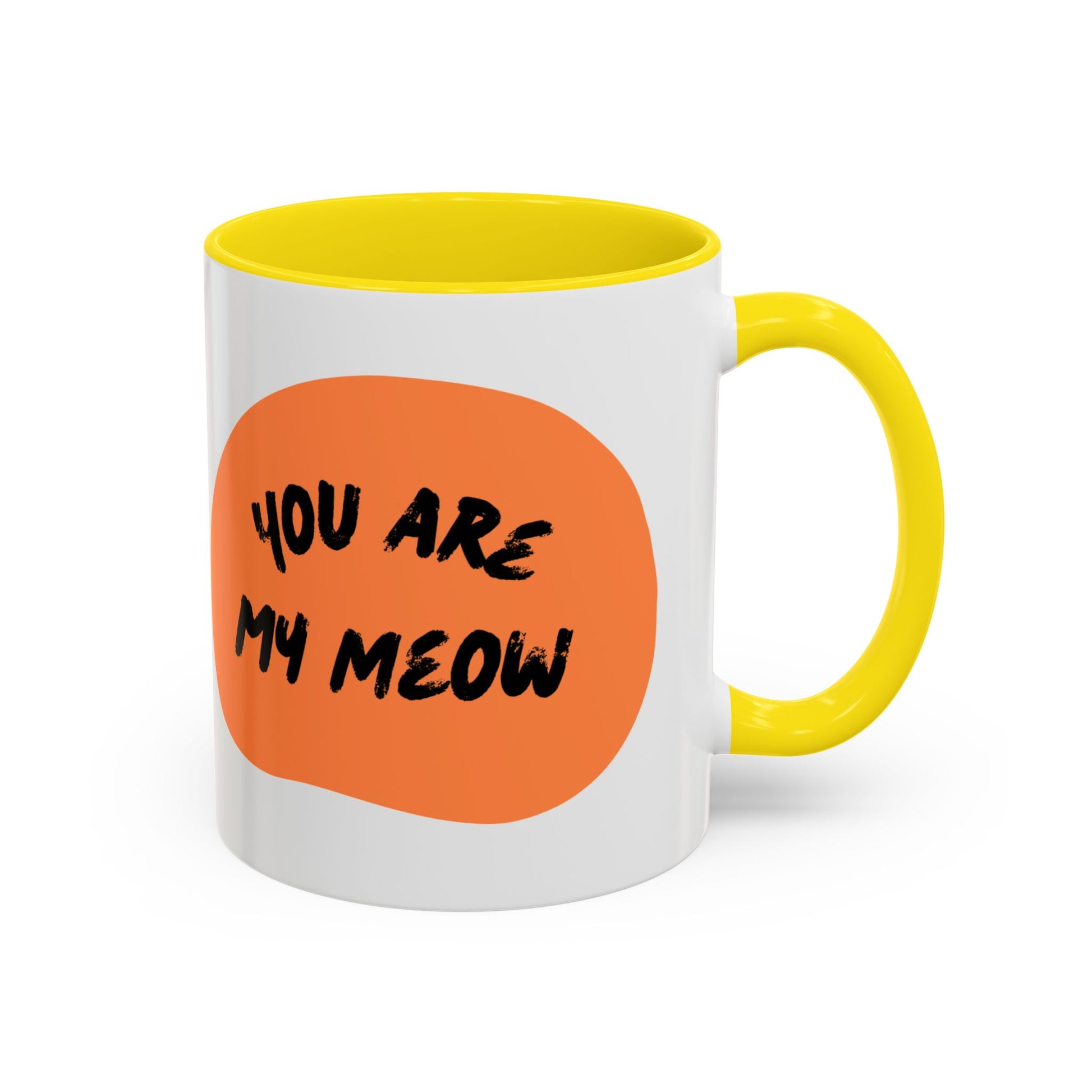 Whimsical Cat Lover Coffee Mug, You Are My Meow