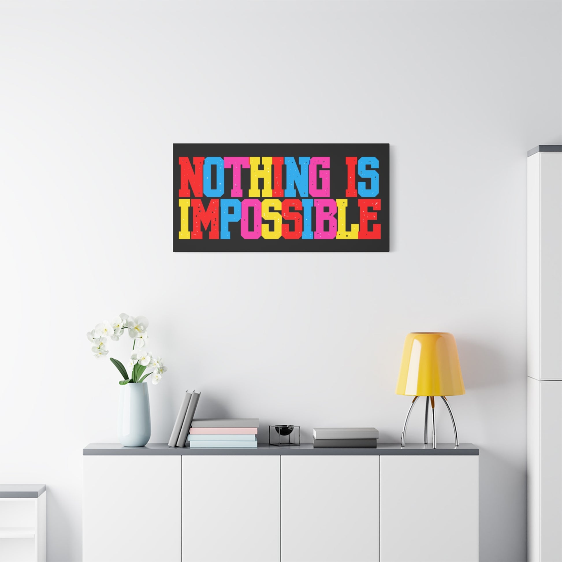 Colorful Motivational Wall Art Canvas, Inspirational Home Decor for Office
