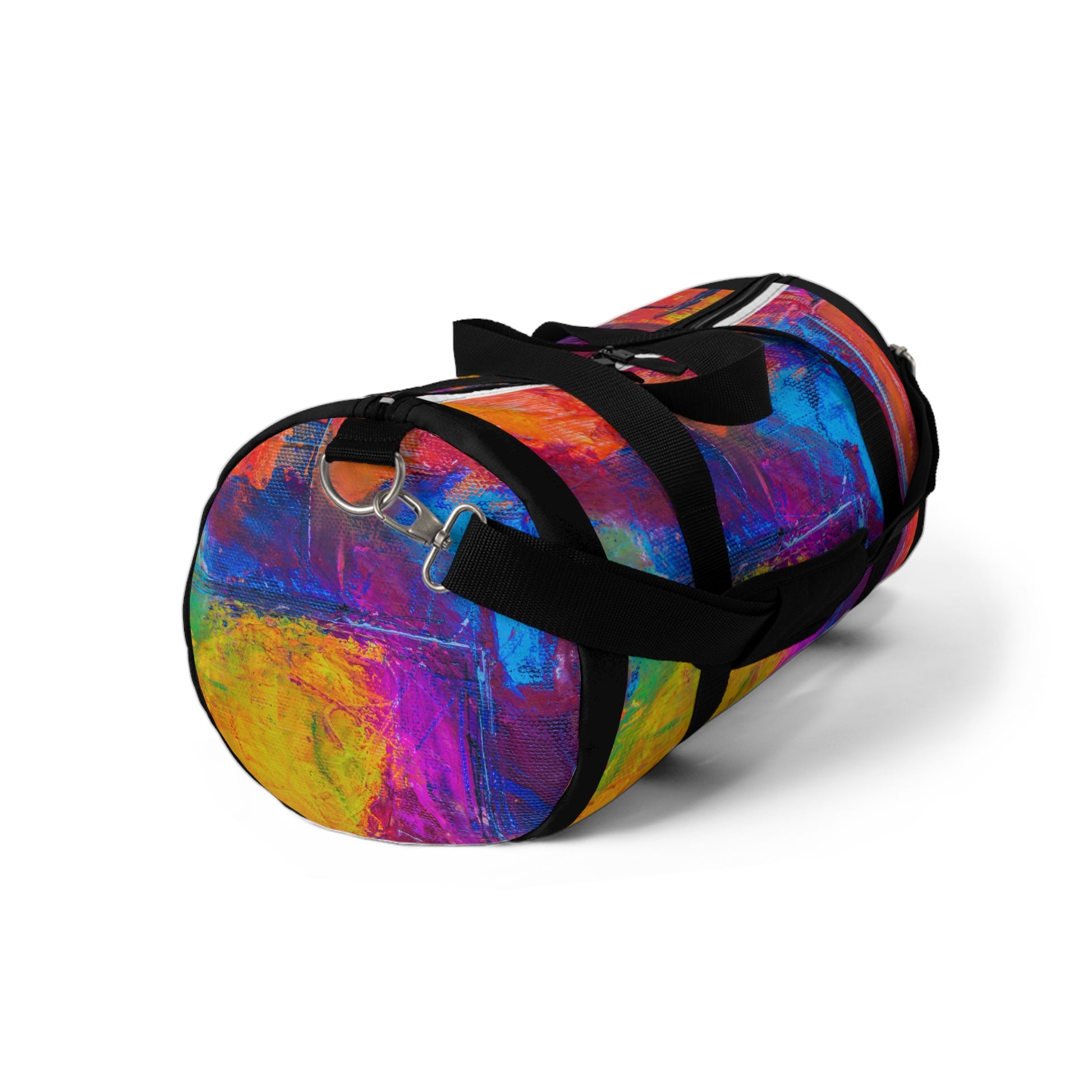 Vibrant Abstract Duffel Bag Colorful Artwork