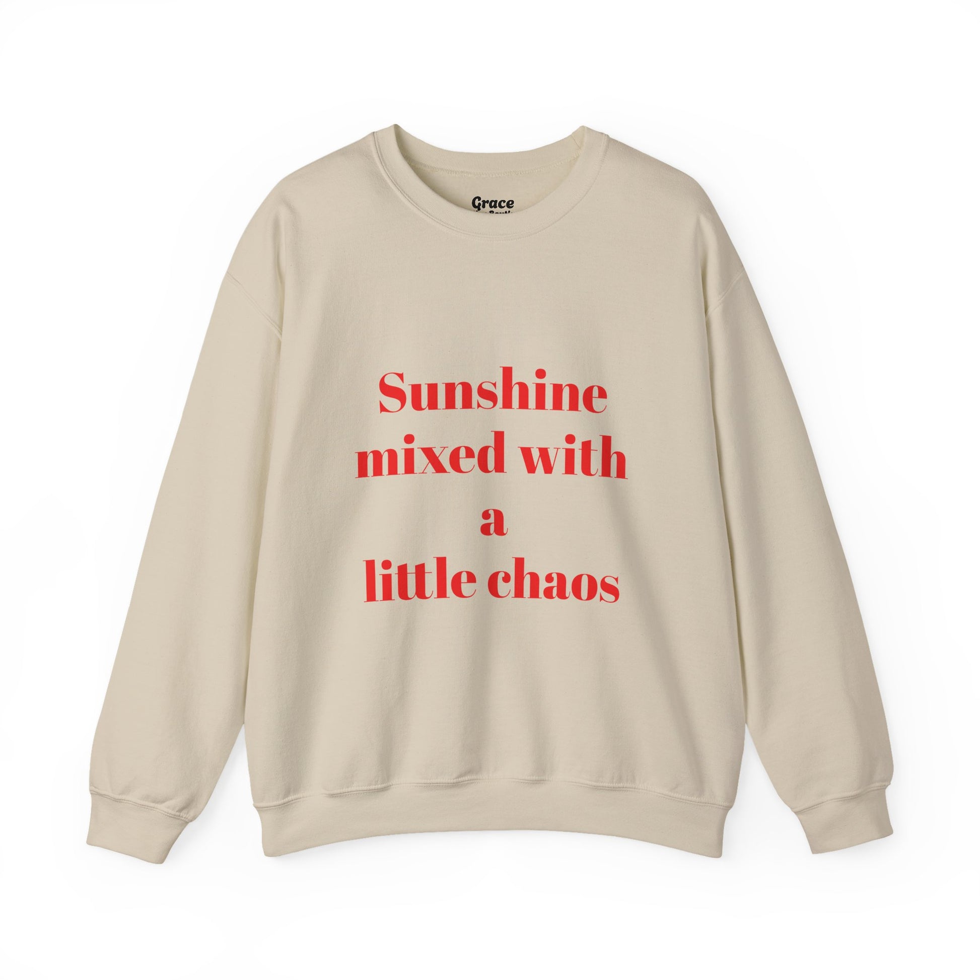 Sunshine Mixed With a Little Chaos Crewneck Sweatshirt
