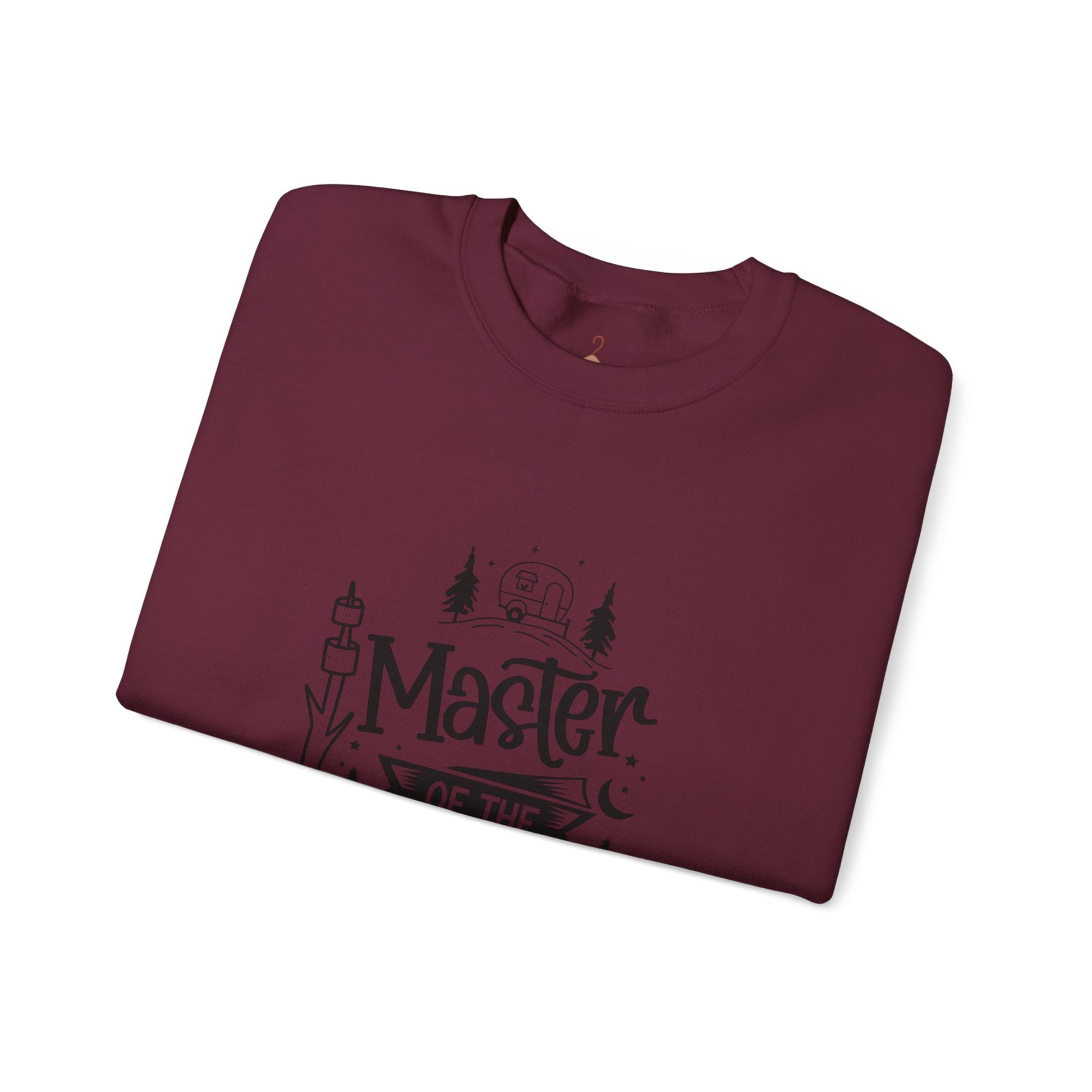 Camp Site Crewneck Sweatshirt — Outdoor Camping Graphic