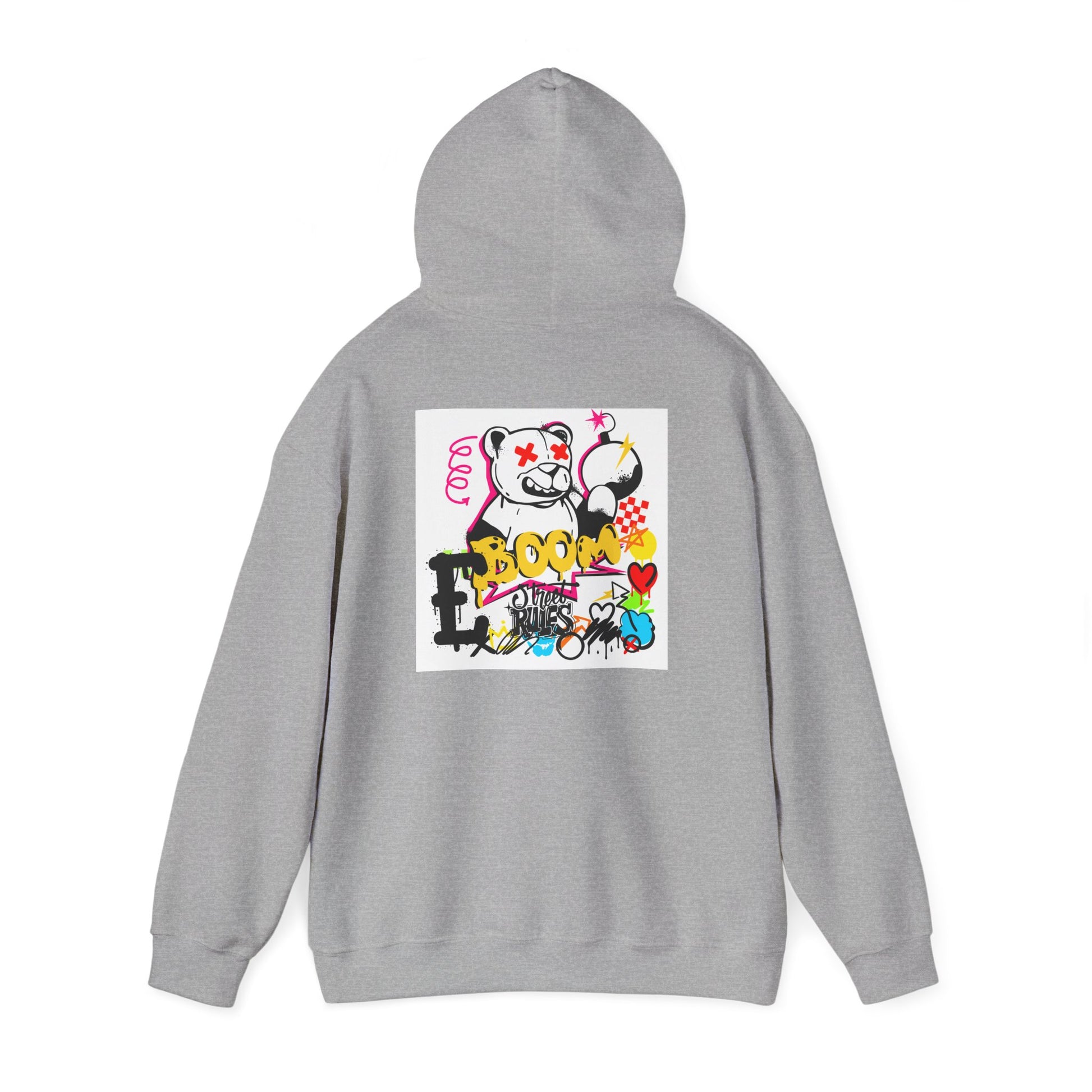 Street Art Hoodie — Colorful Graffiti Bunny Design