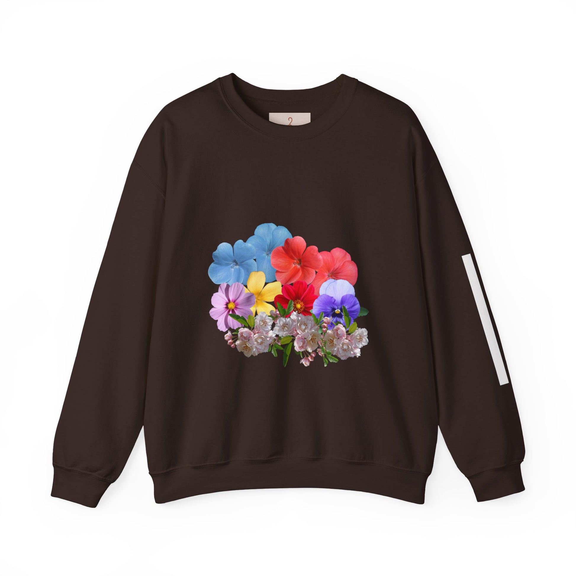 Floral Art Crewneck Sweatshirt - Cozy Unisex Pullover for Trendy Styles, Spring Fashion, Gift for Her, Casual Wear, Everyday Comfort