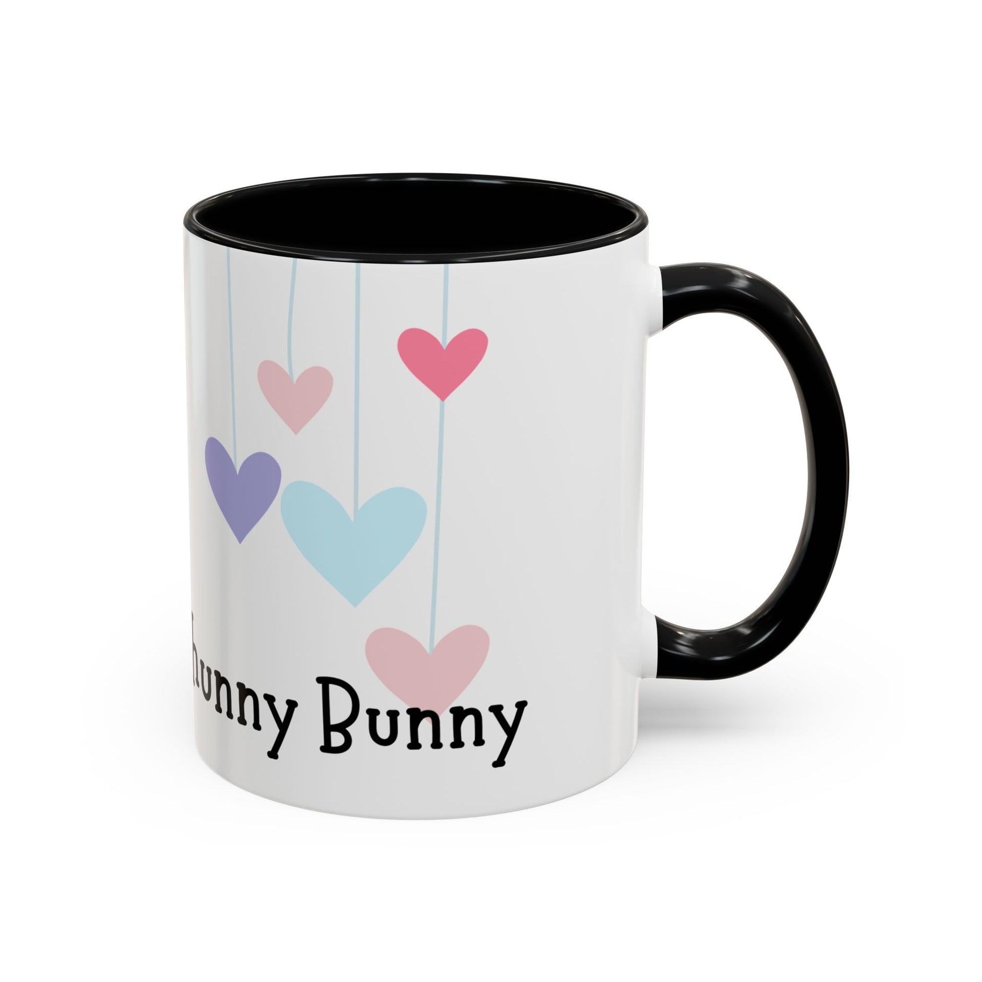 Cute Heart Hanging Accent Coffee Mug for Bunny Lovers
