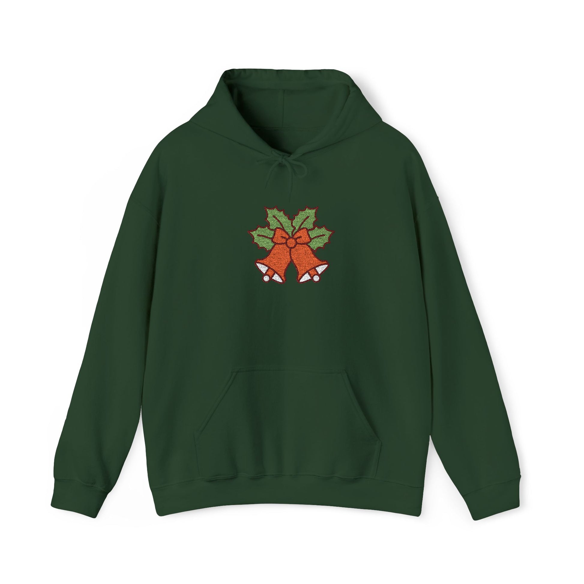 Holiday Bells Unisex Hoodie, Cozy Winter Sweatshirt, Festive Gift, Christmas Apparel