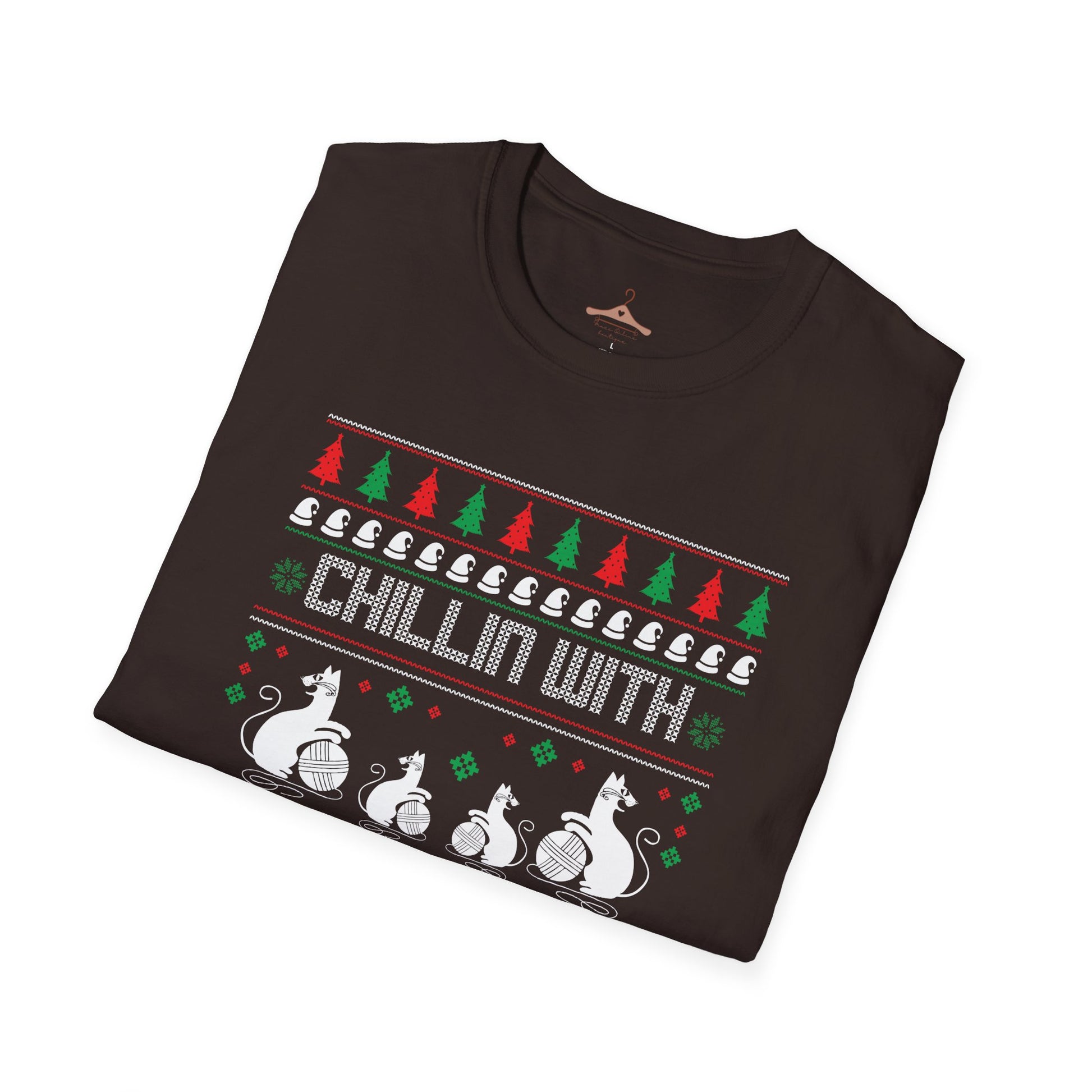 Chillin' With My Snowmies T-Shirt — Funny Christmas Ugly Sweater Ski Snowman Tee