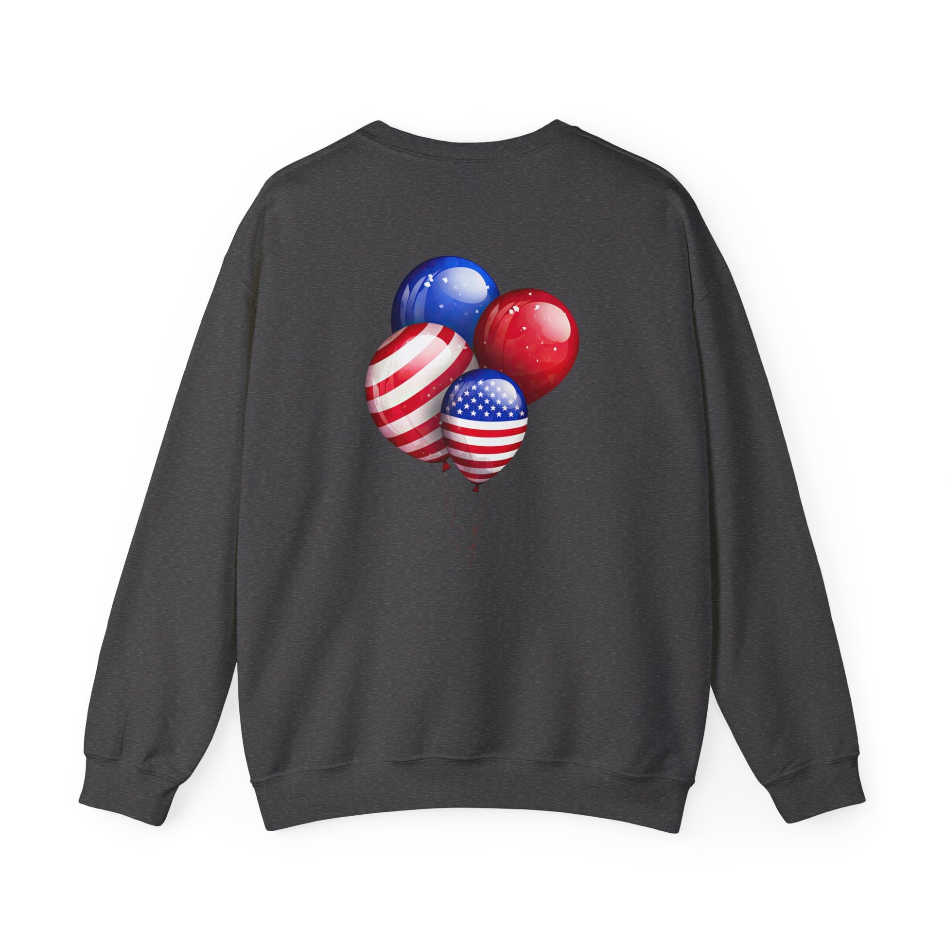 Patriotic Balloons Crewneck Sweatshirt – USA Flag 4th of July Pullover