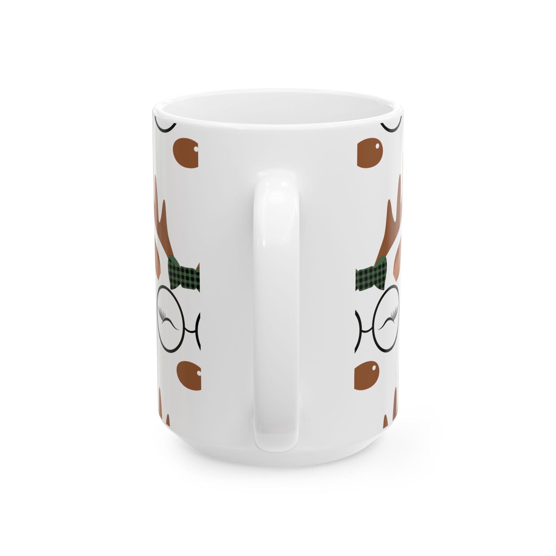 Festive Reindeer Ceramic Mug - Perfect for Holiday Cheer