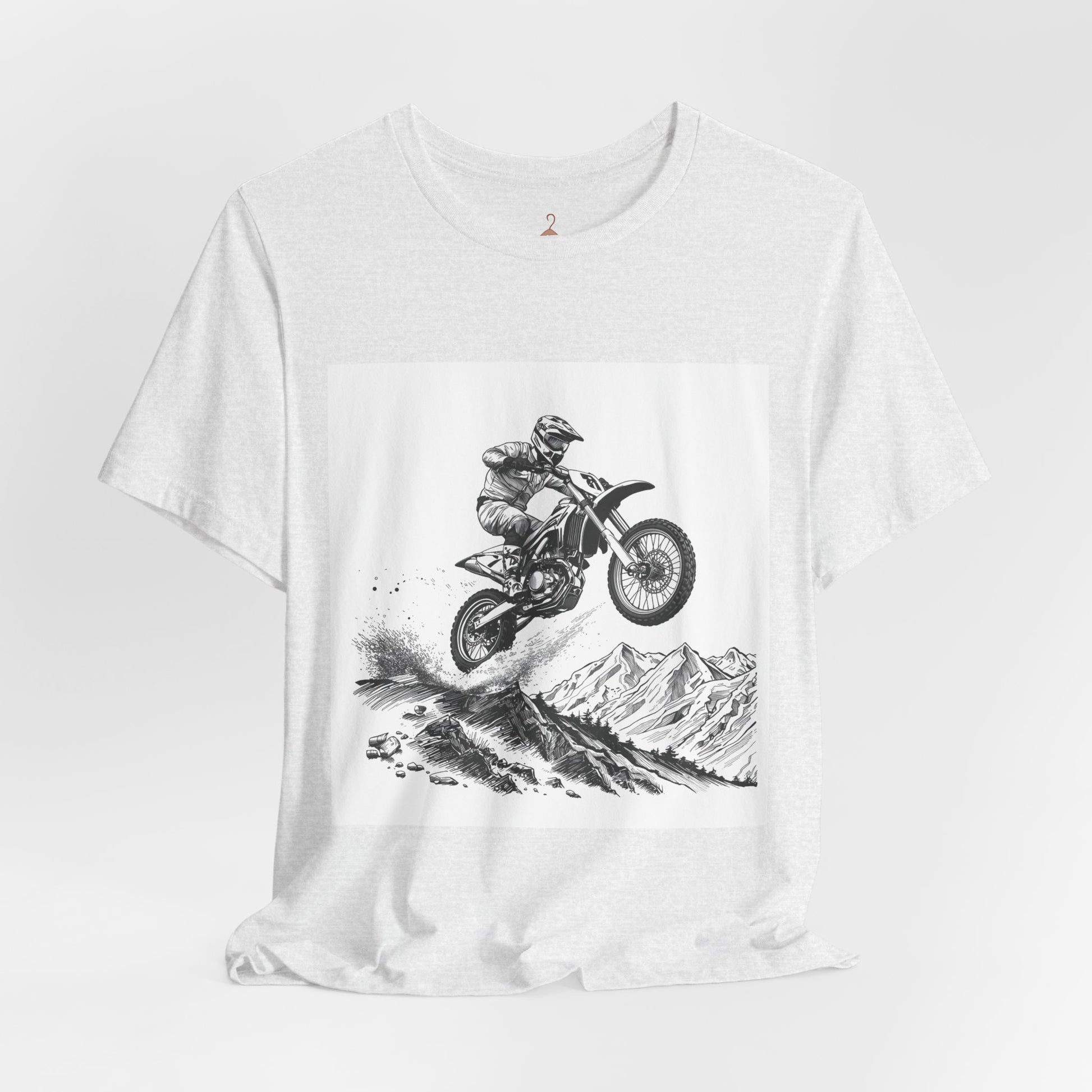 Motocross Jump Tee — Dirt Bike Rider Mountain Graphic T-Shirt