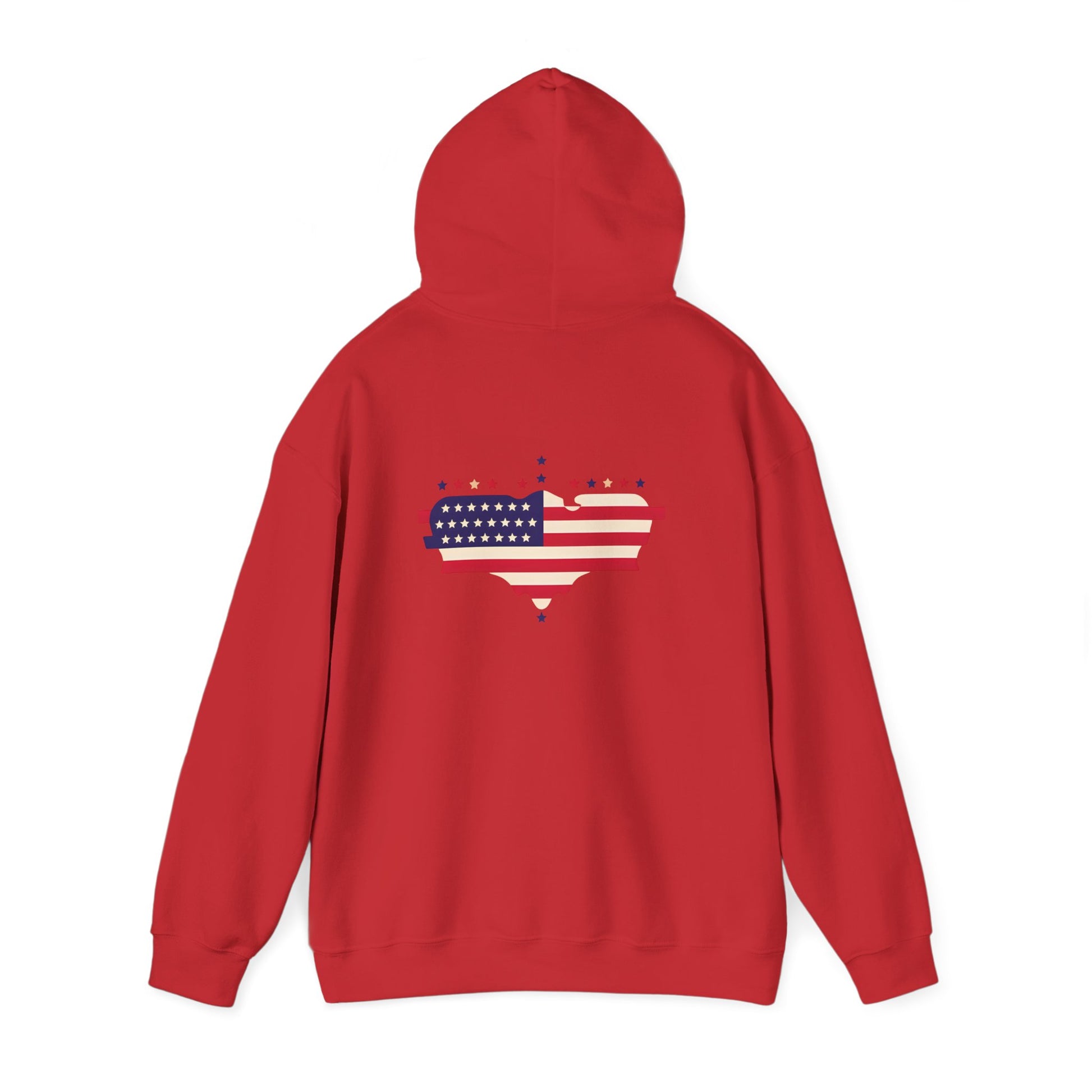 Patriotic Heart Hooded Sweatshirt