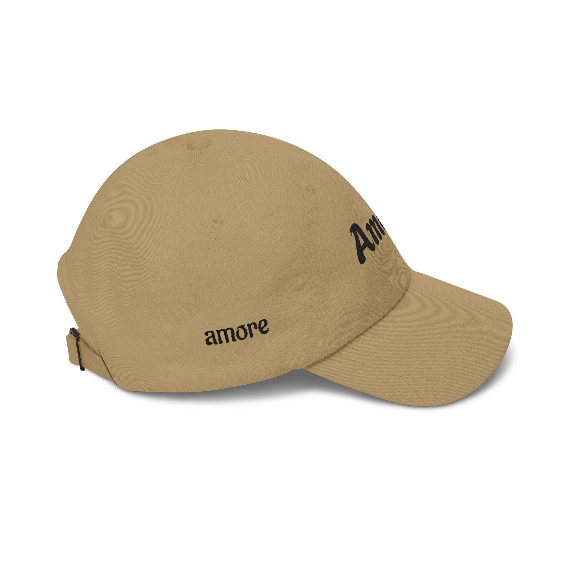 Amore Embroidered Dad Cap — Minimalist Romance Baseball Hat