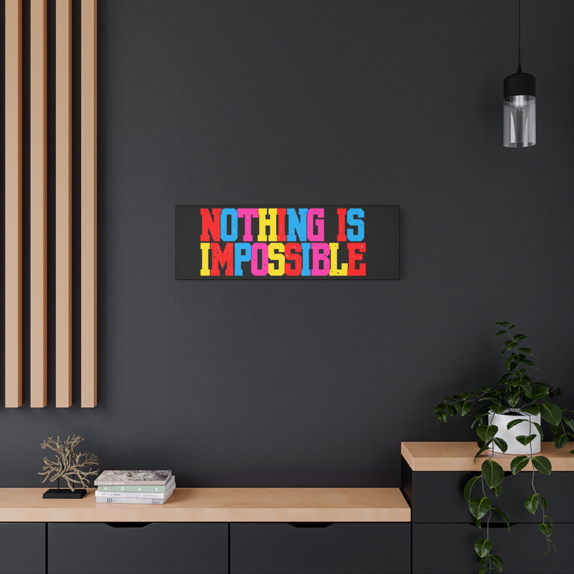 Colorful Motivational Wall Art Canvas, Inspirational Home Decor for Office
