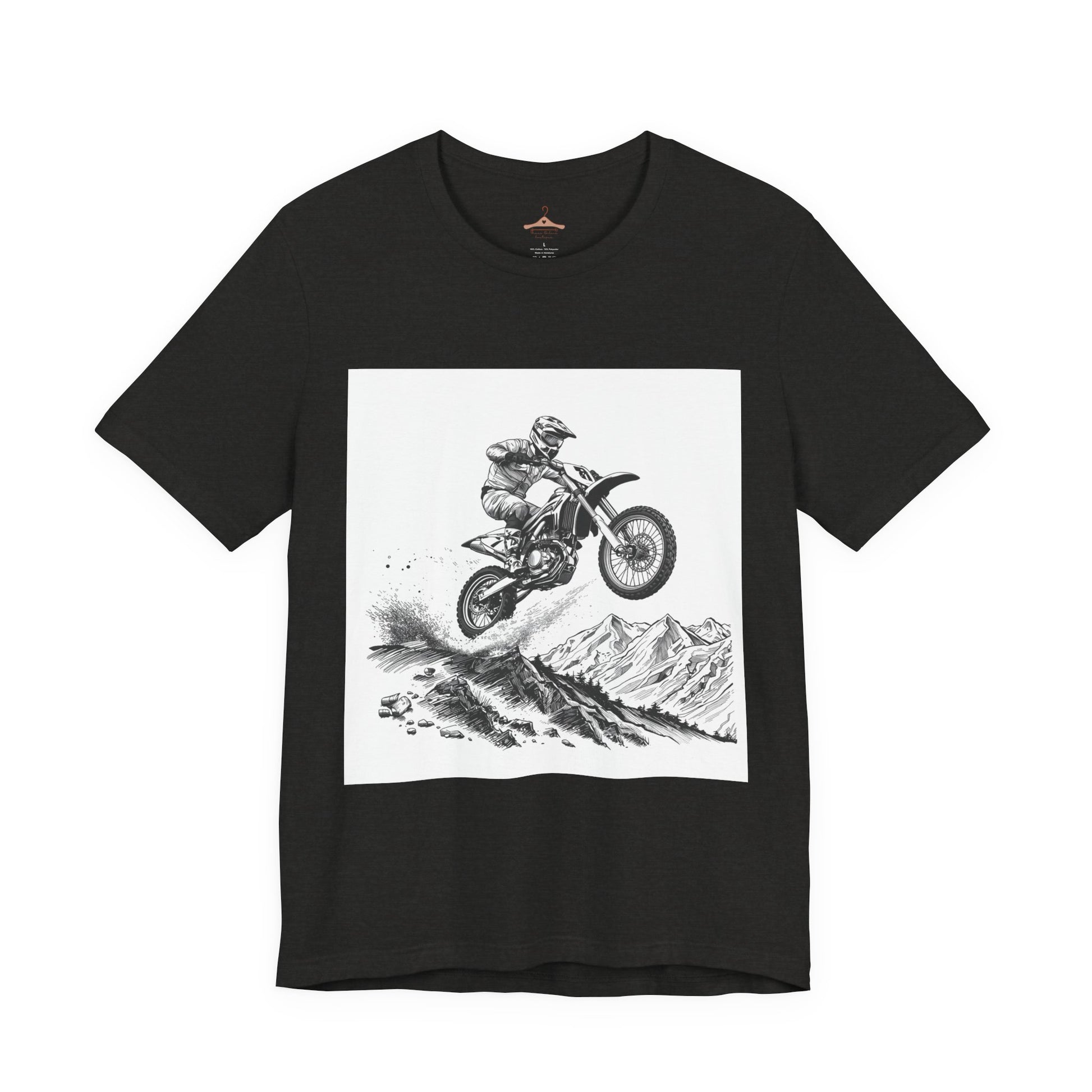 Motocross Jump Tee — Dirt Bike Rider Mountain Graphic T-Shirt