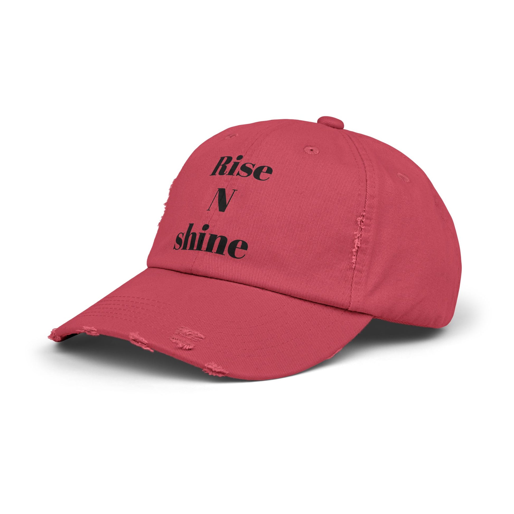 Unisex Distressed Cap - Rise N Shine Adjustable Hat