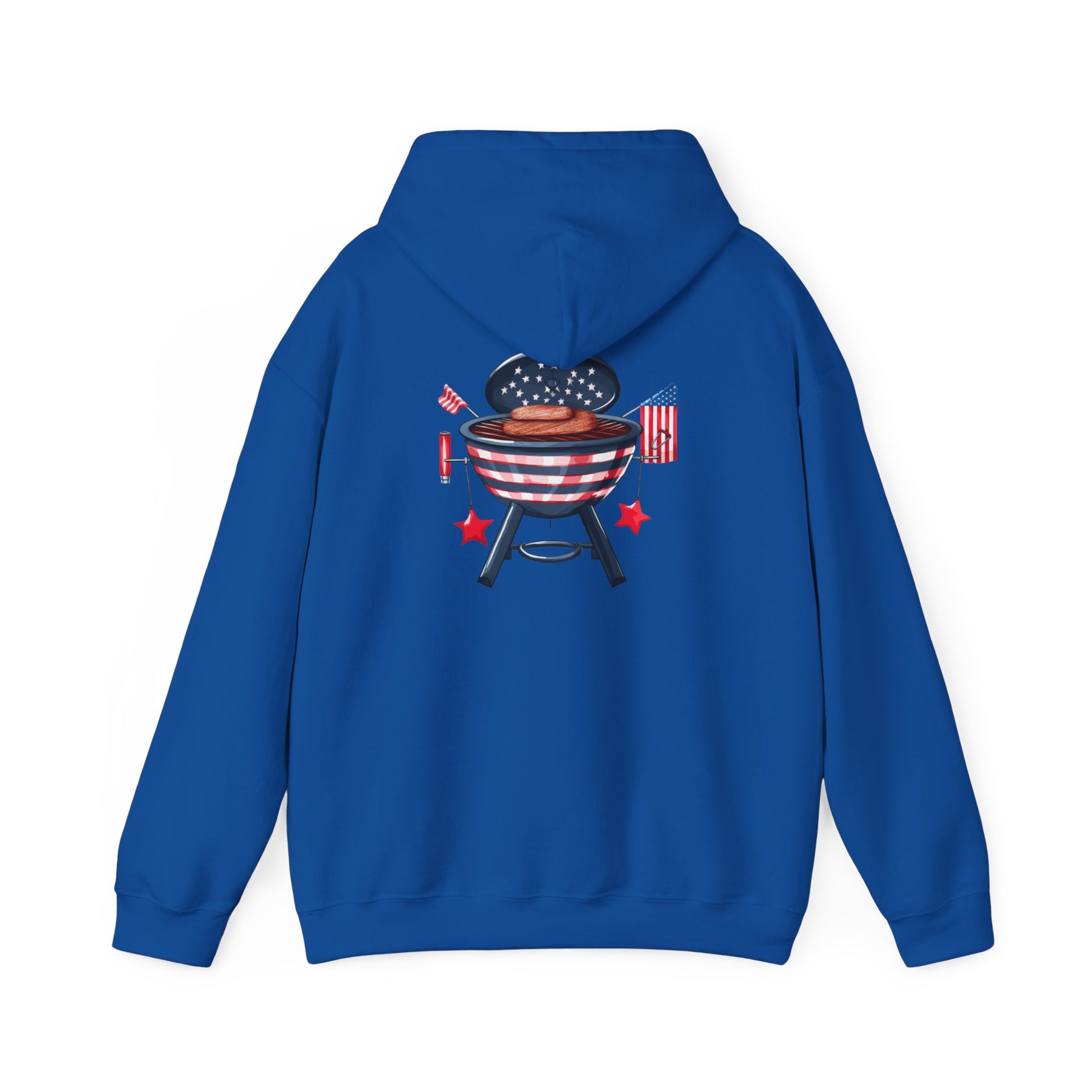 American Flag Grill Hoodie – Patriotic BBQ Sweatshirt for 4th of July