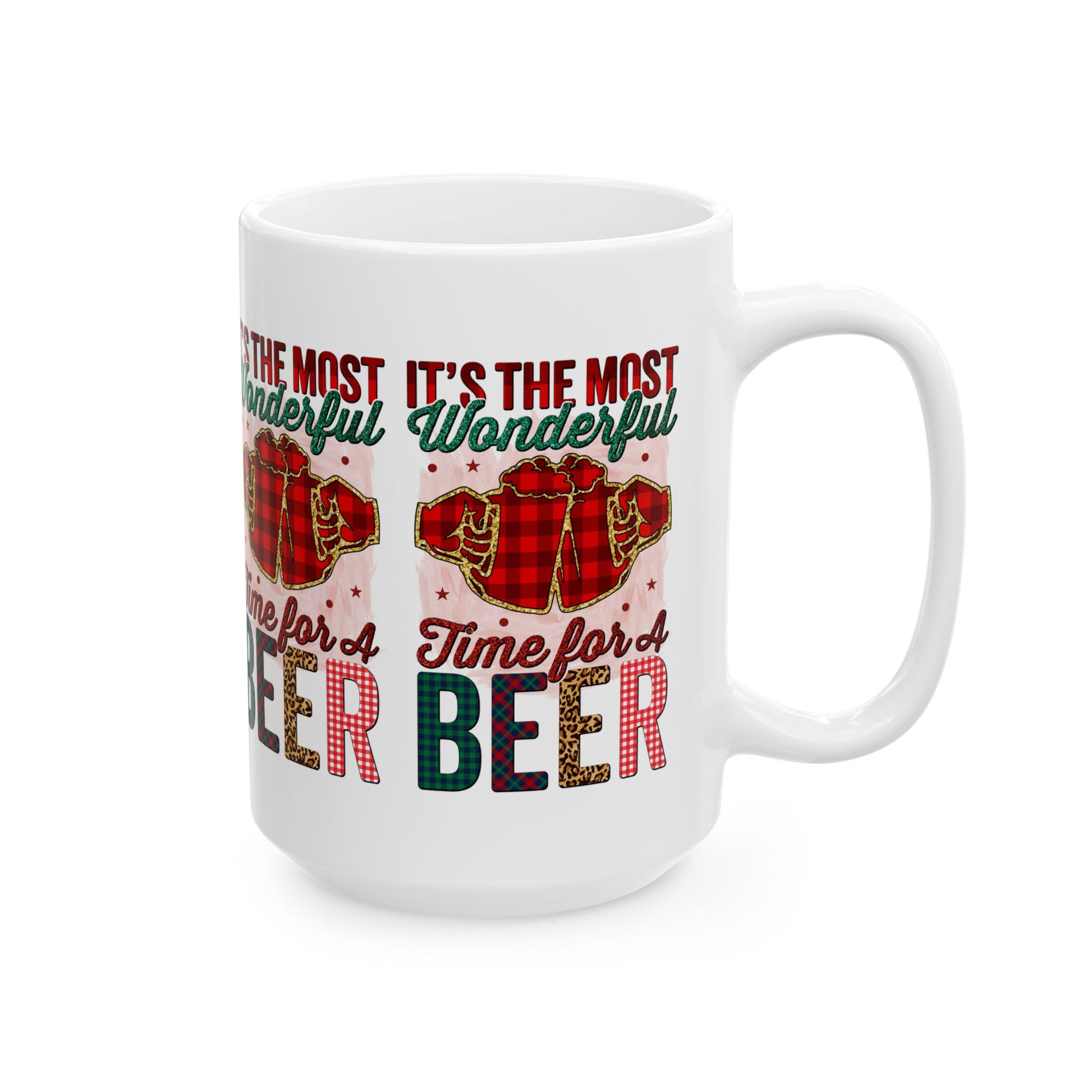 Festive Beer Time Ceramic Mug