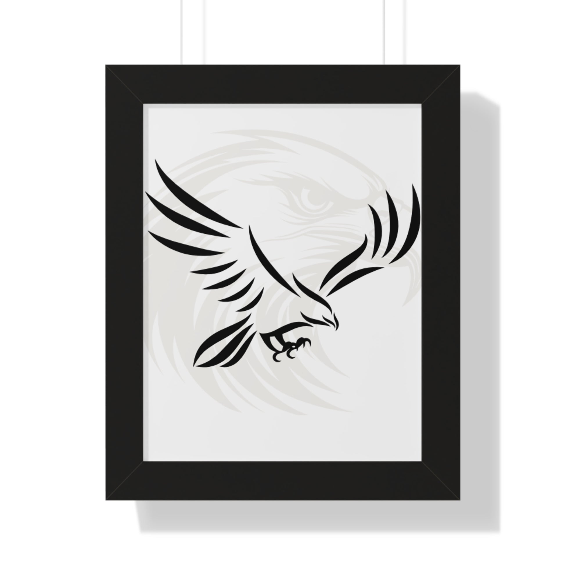 Eagle Wall Art Print, Framed Vertical Poster