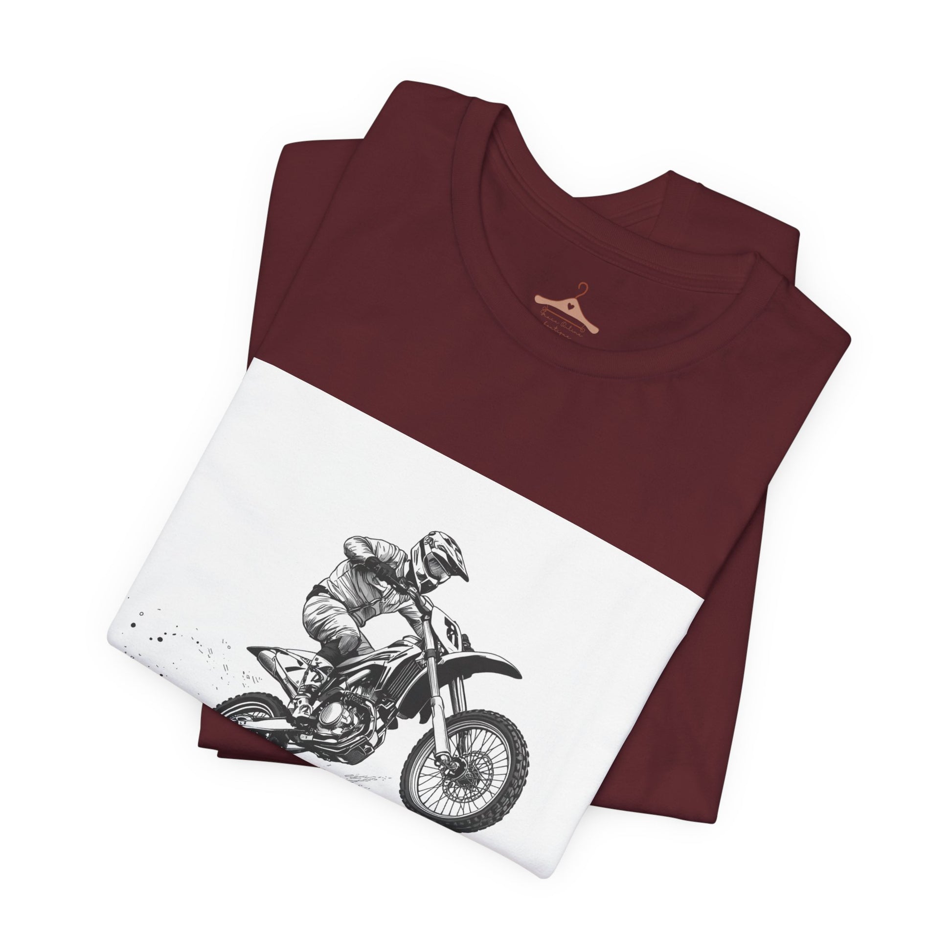 Motocross Jump Tee — Dirt Bike Rider Mountain Graphic T-Shirt