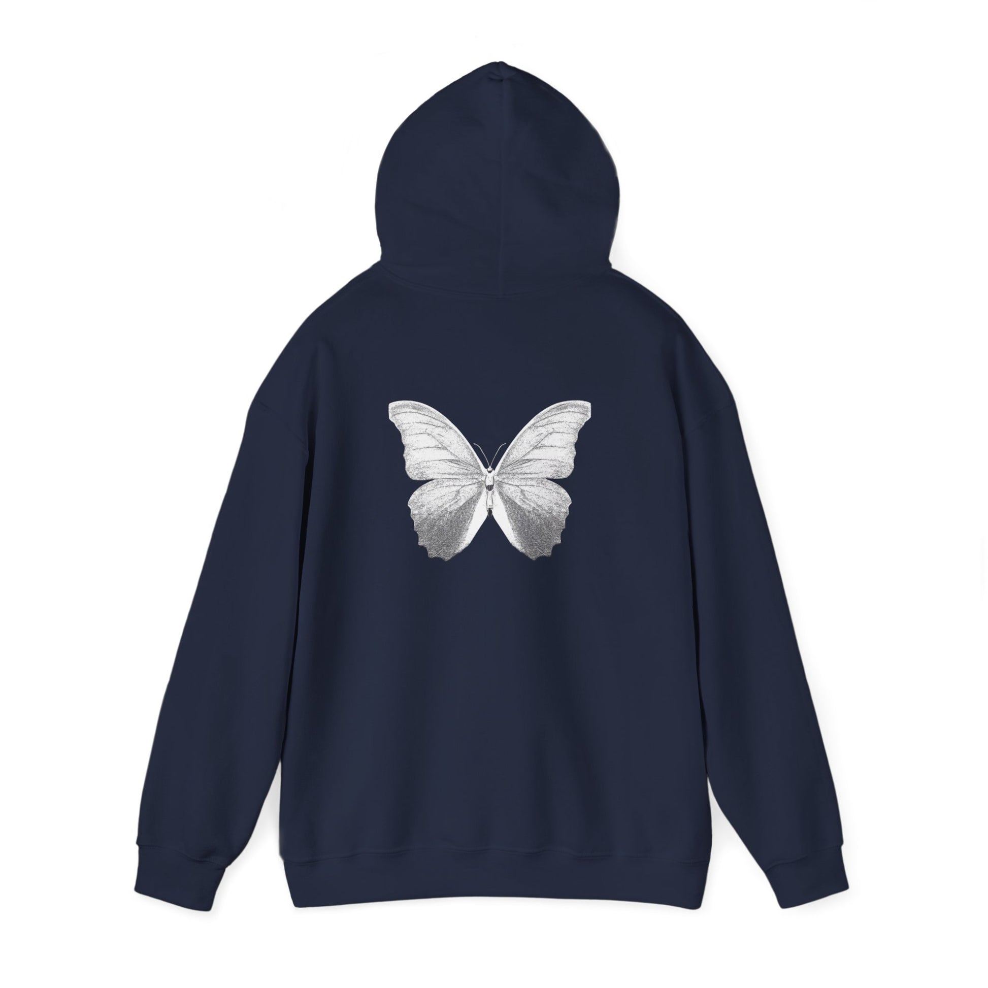 Butterfly Graphic Hoodie - Cozy Unisex Heavy Blend Sweatshirt for Nature Lovers