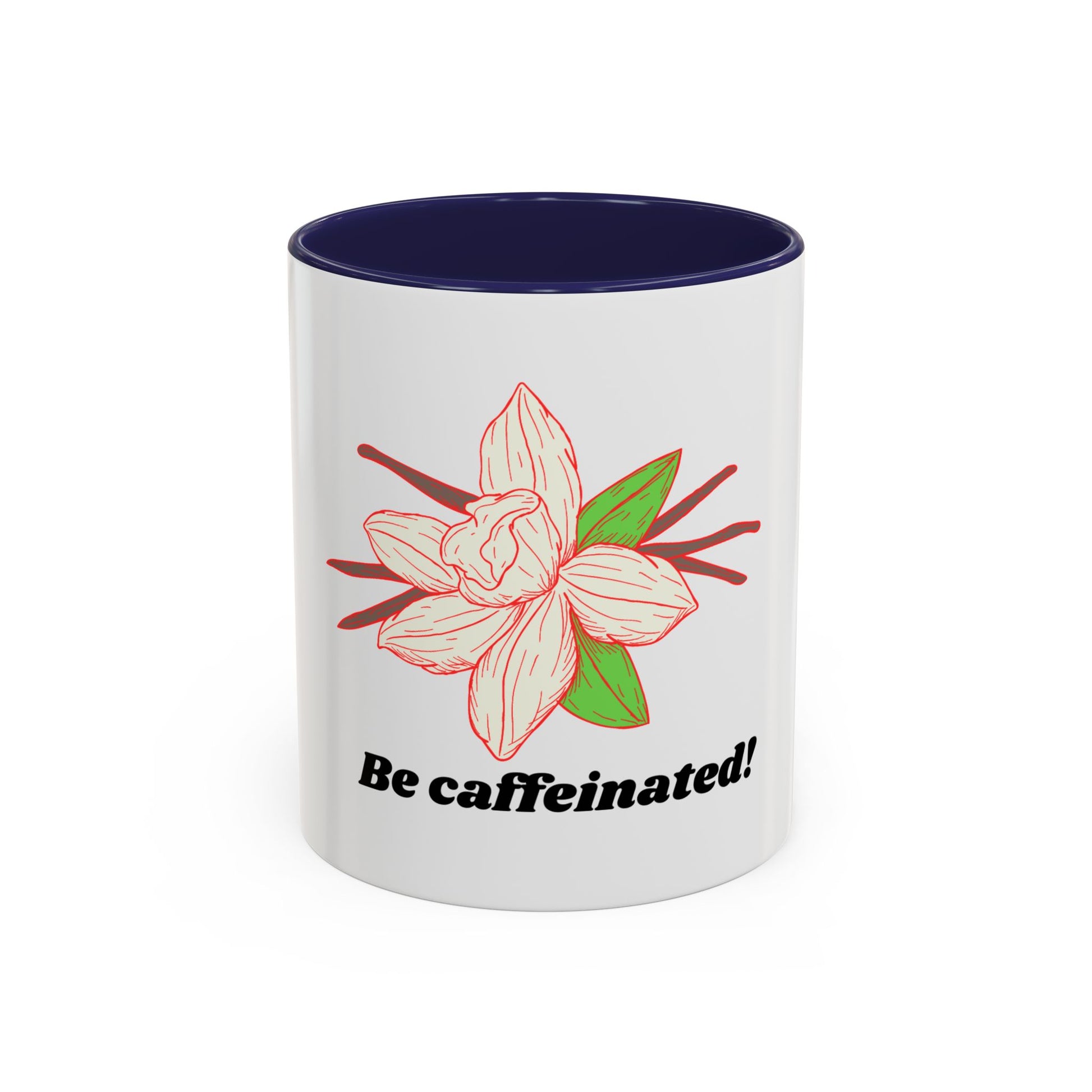 Caffeinated Floral Coffee Mug: Perfect Gift for Coffee Lovers