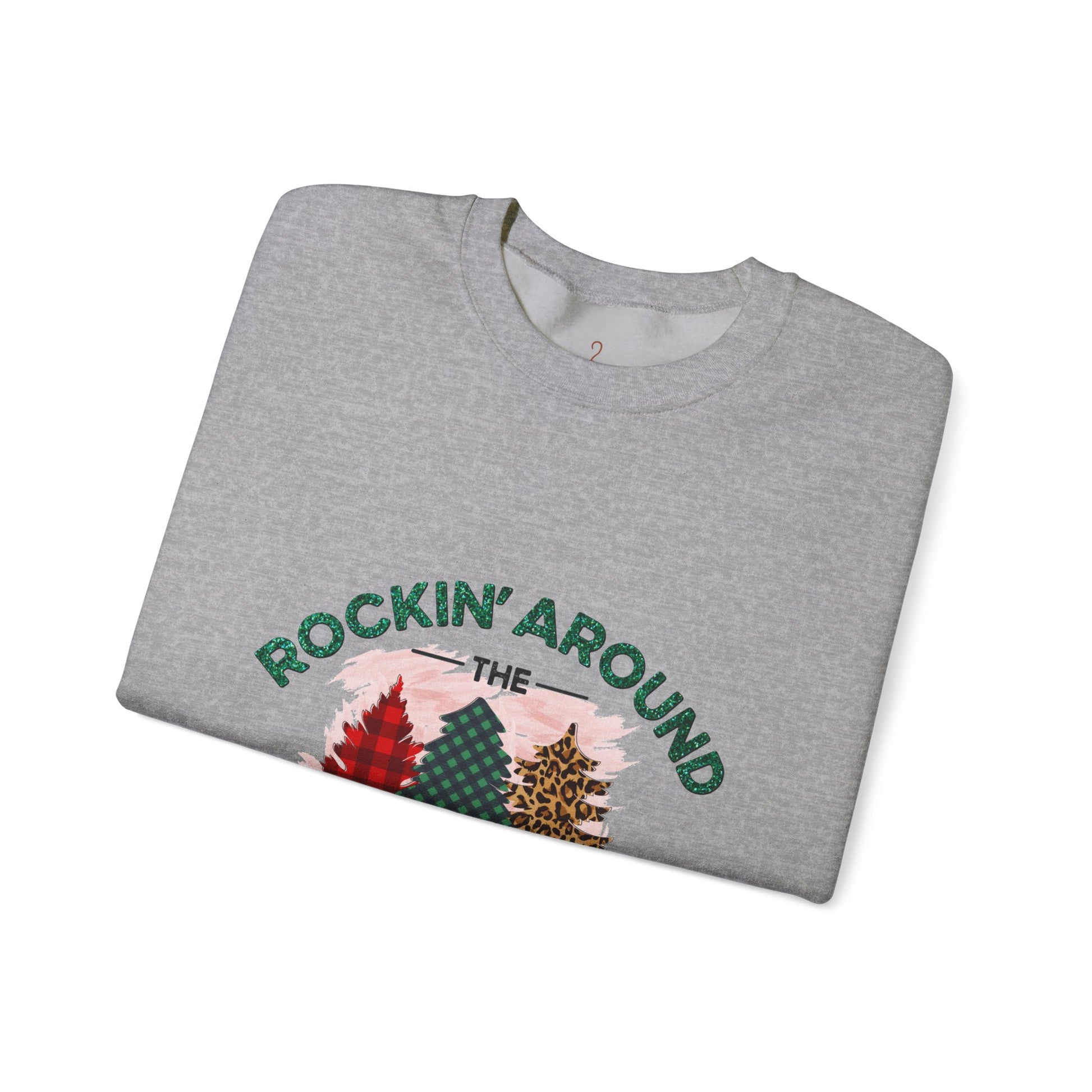 Rockin' Around the Christmas Tree Sweatshirt — Retro Holiday Crewneck