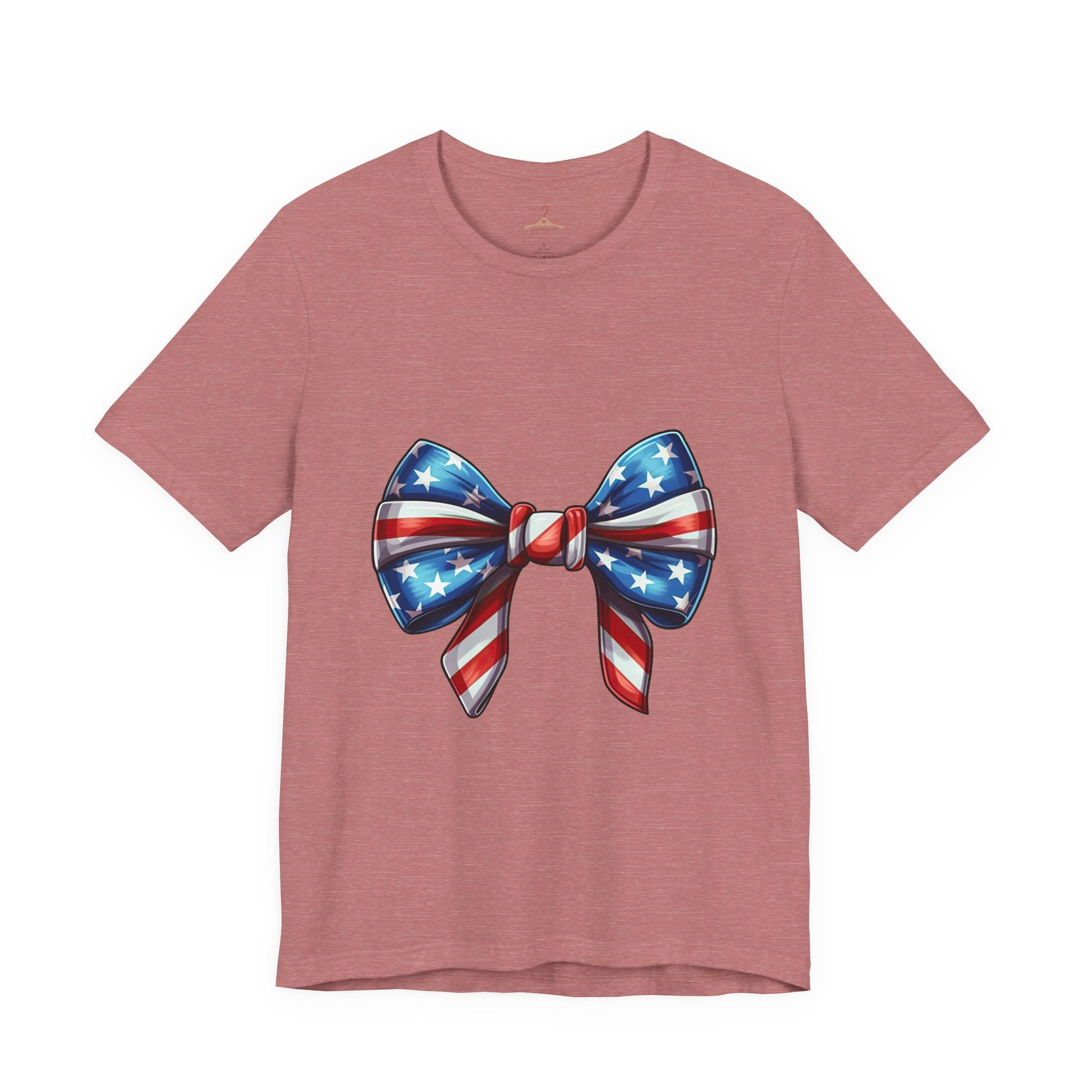 American Flag Bow T-Shirt — Patriotic 4th of July Tee