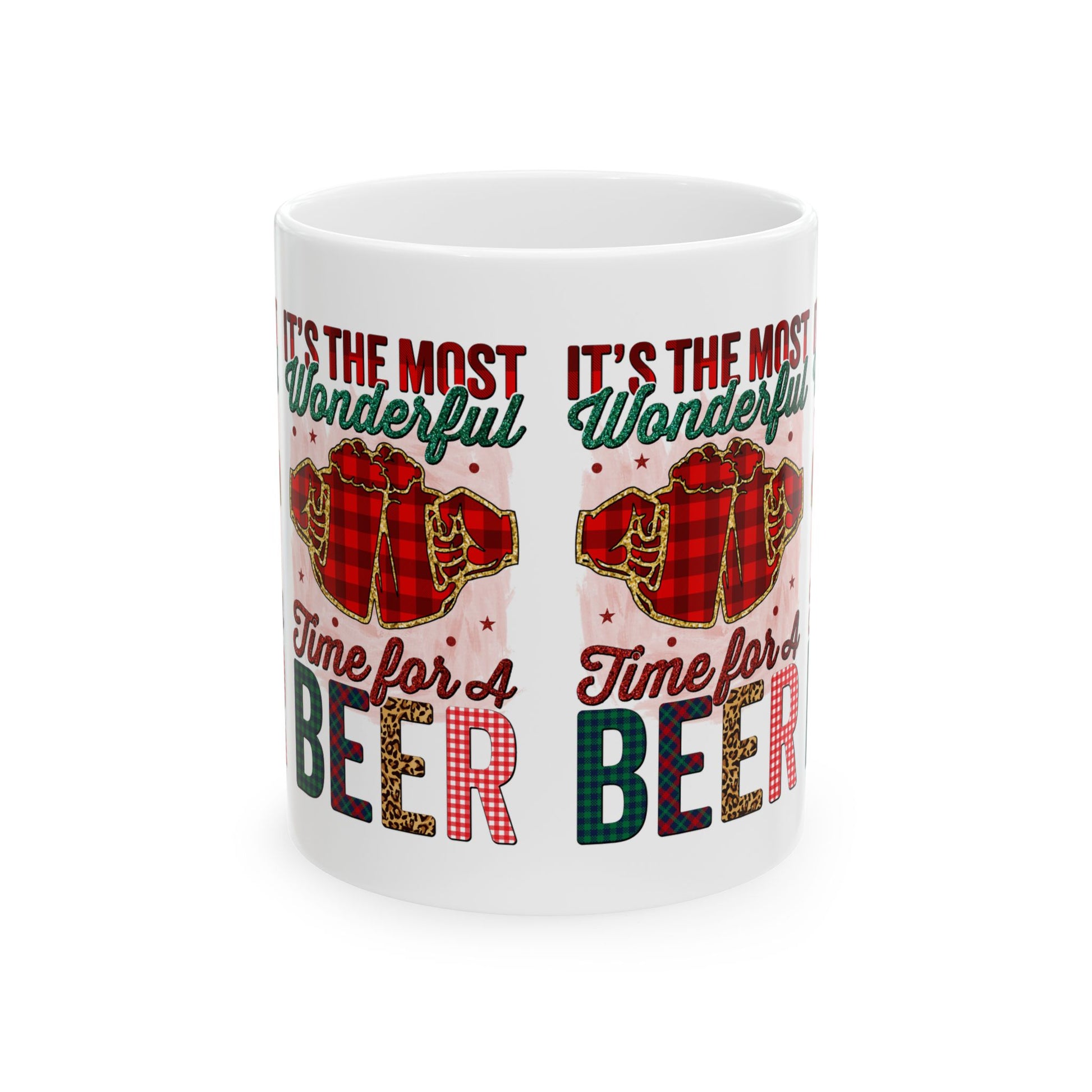 Festive Beer Time Ceramic Mug