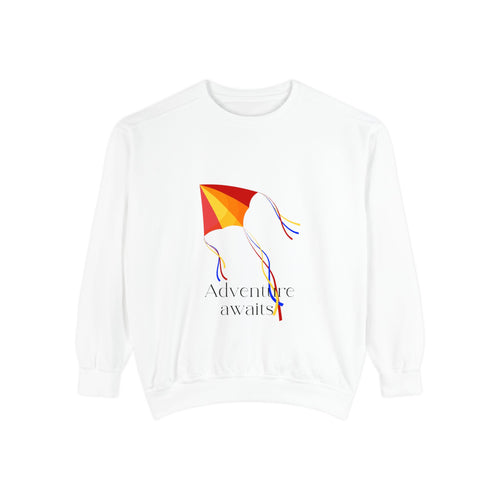 Adventure Awaits Sweatshirt, Cozy Unisex Apparel, Perfect for Kickback Days, Great Gift for Adventurers, Comfy Everyday Style