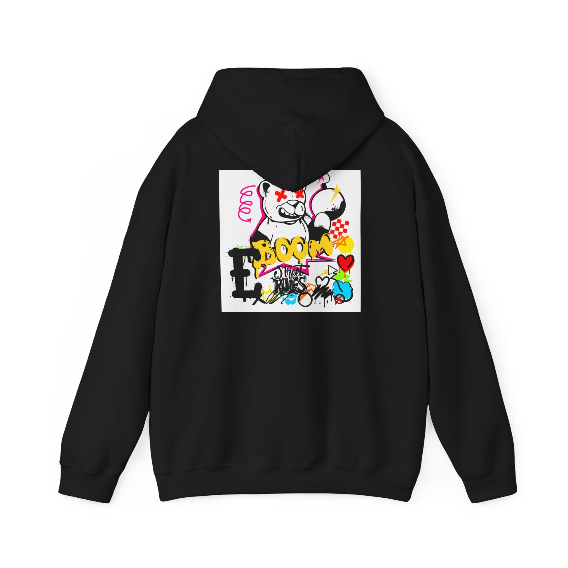 Street Art Hoodie — Colorful Graffiti Bunny Design