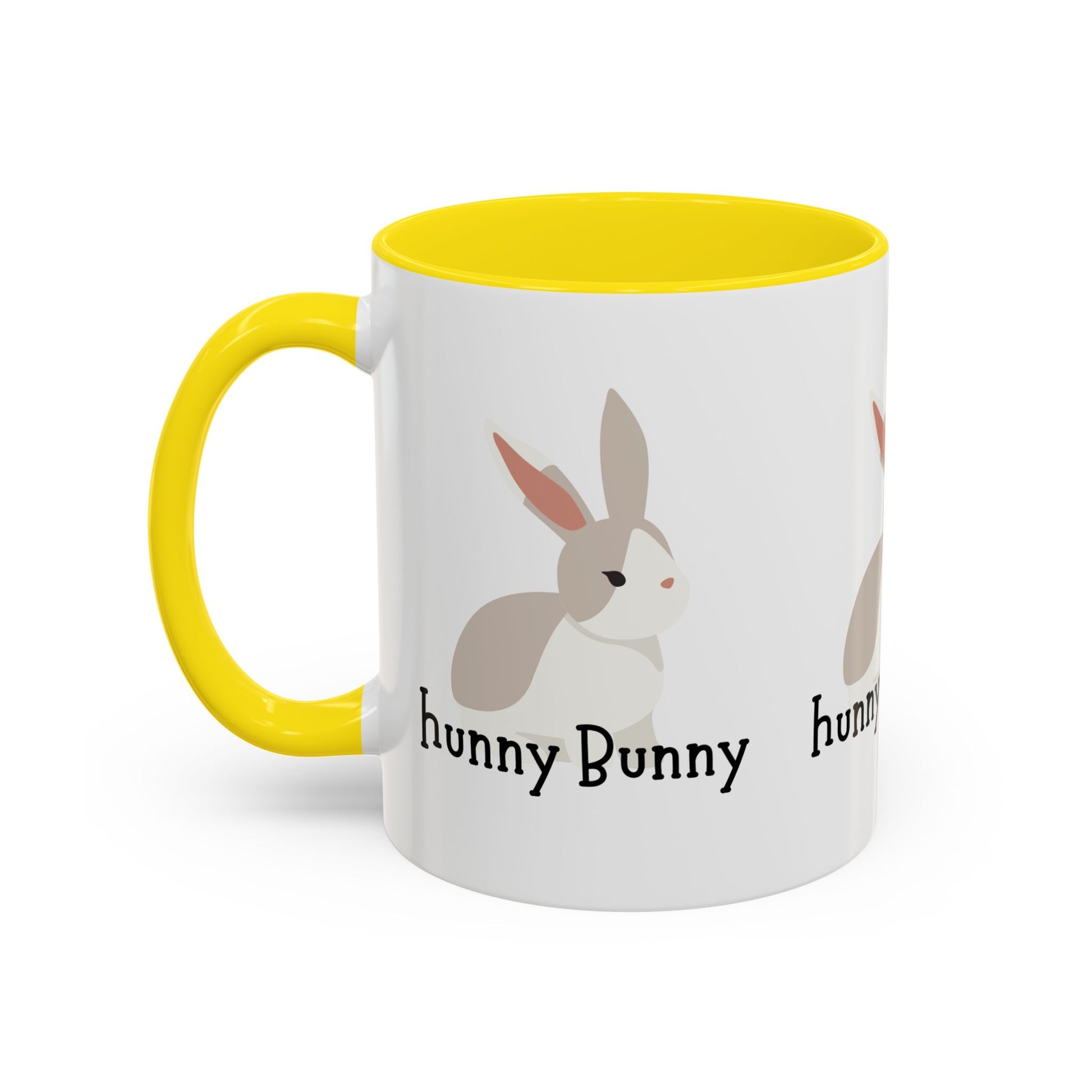Adorable Bunny Coffee Mug with 'hunny Bunny' Design
