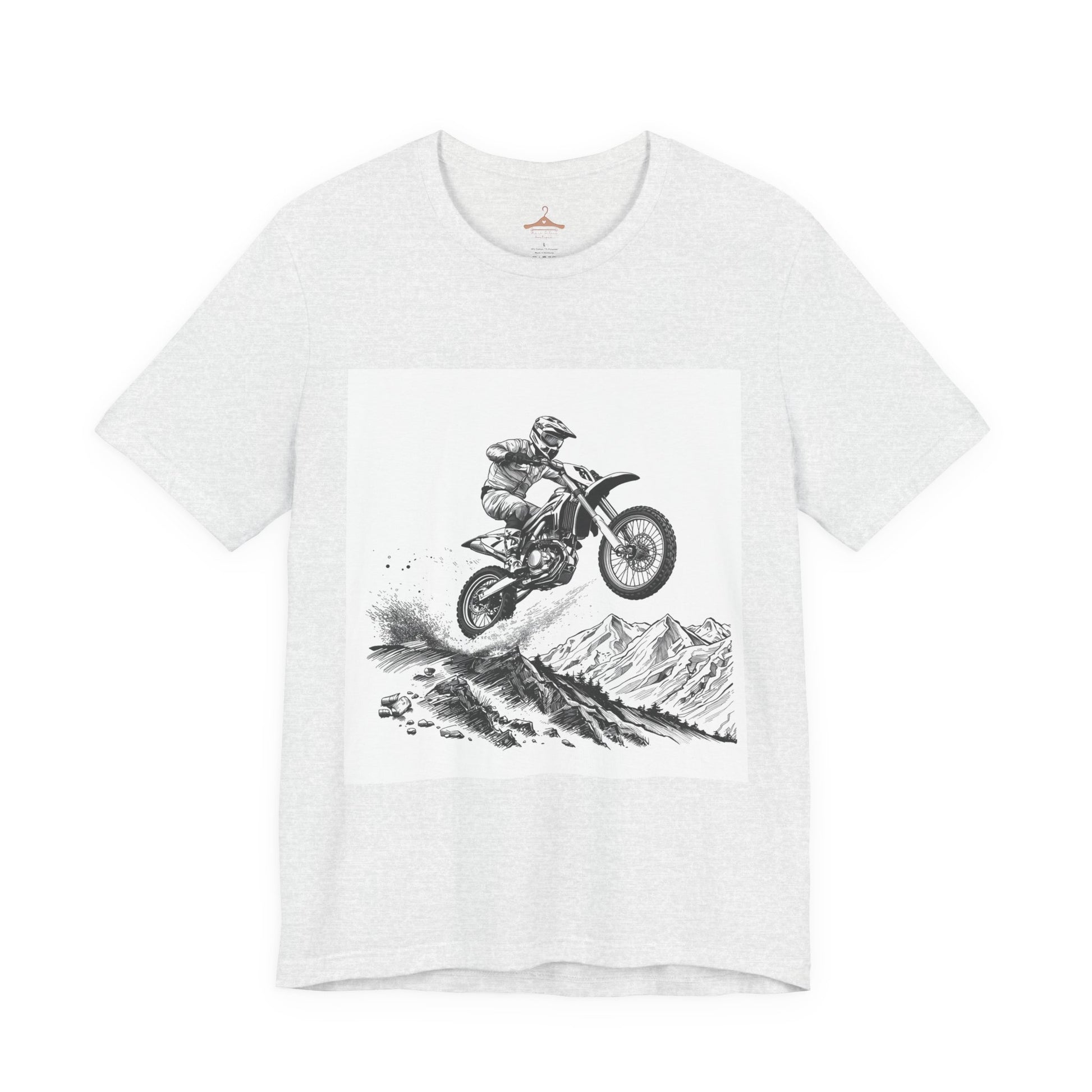 Motocross Jump Tee — Dirt Bike Rider Mountain Graphic T-Shirt