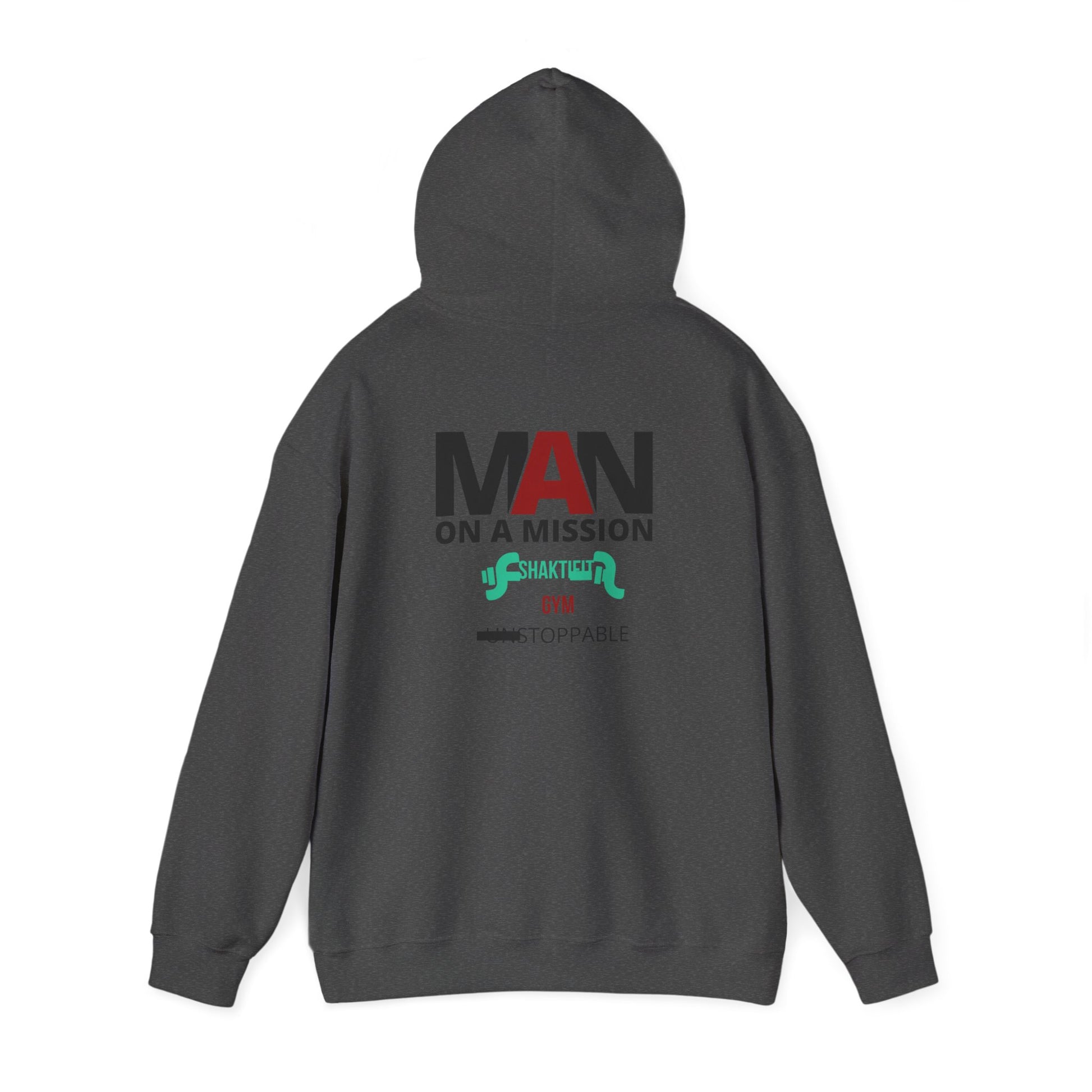 Motivational Hoodie for Men, ‘MAN ON A MISSION’ Sweatshirt